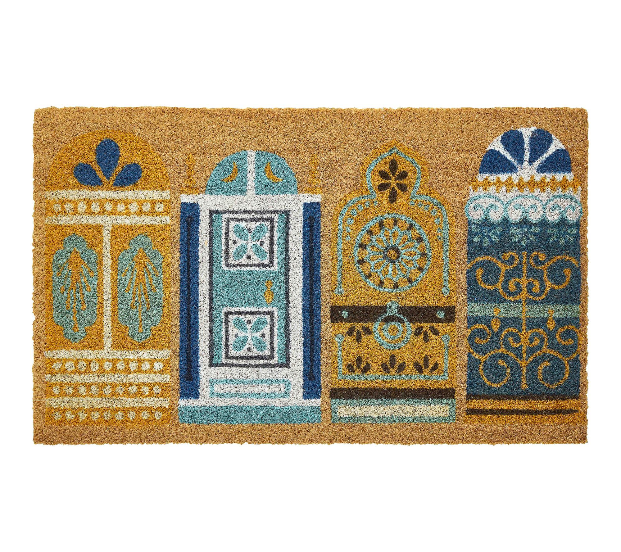 VCNY Home Fancy Doors Coir Doormat, 18" x 30"