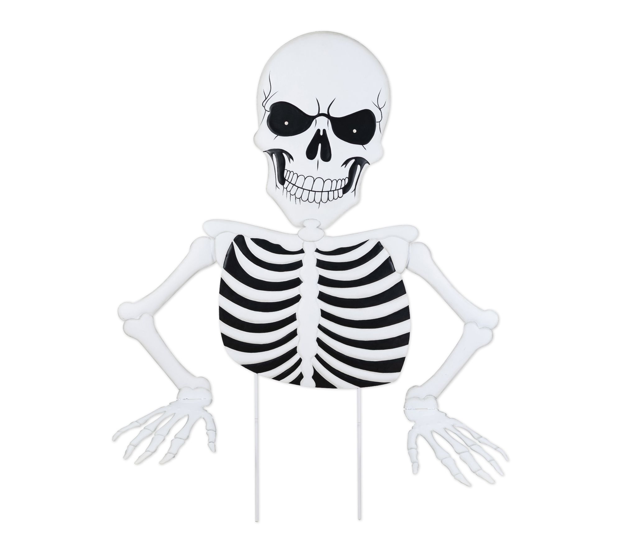 Glitzhome Halloween Ground Breaking Skeleton Garden Stake