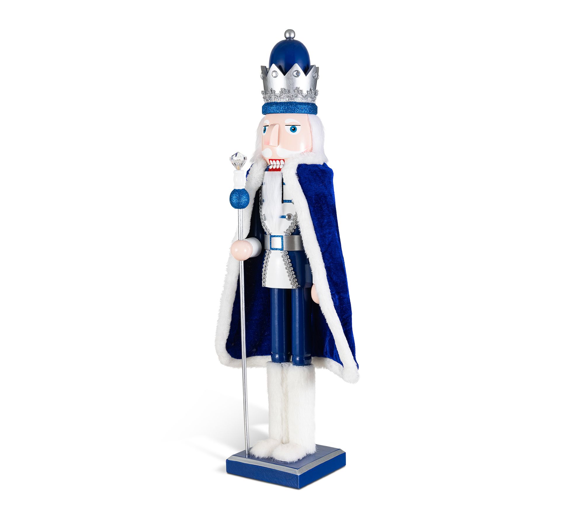 Glitzhome 24"H Wooden Christmas King Nutcracker