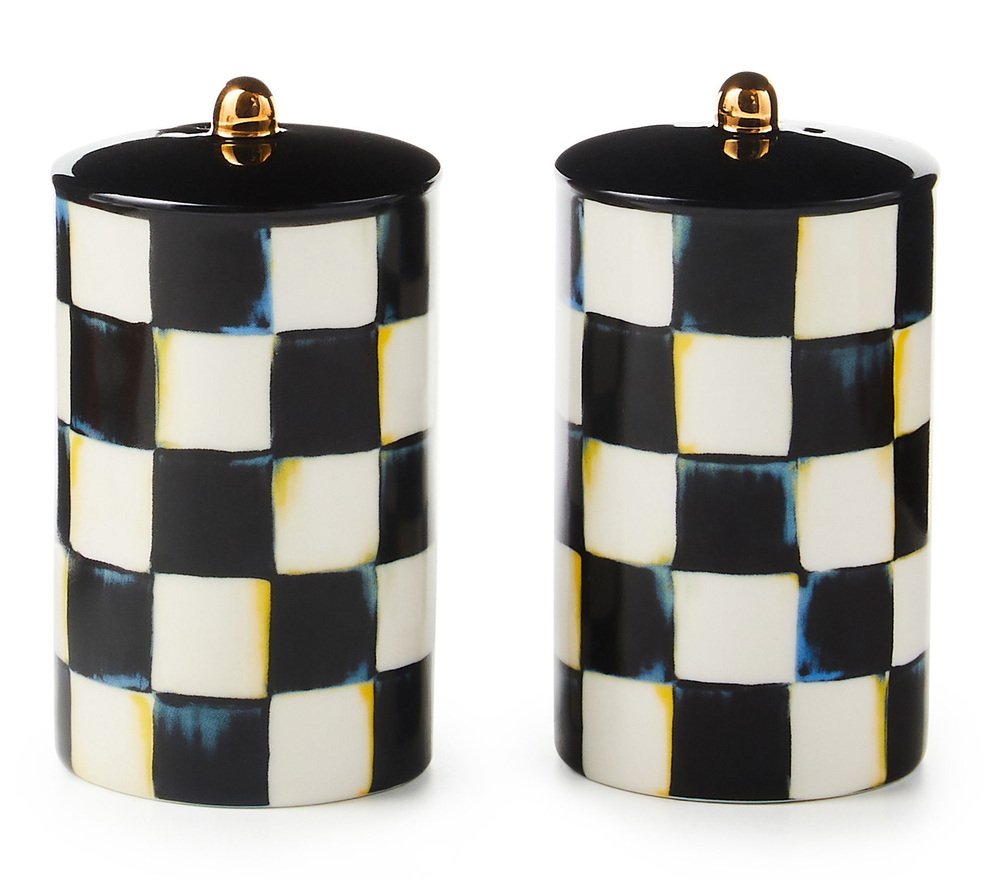 MacKenzie -Childs Check Farmhouse Salt & Pepper Set