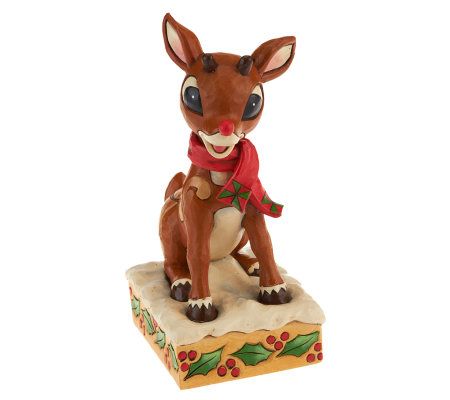Jim Shore Rudolph Traditions Rudolph with Blinking Nose - QVC.com