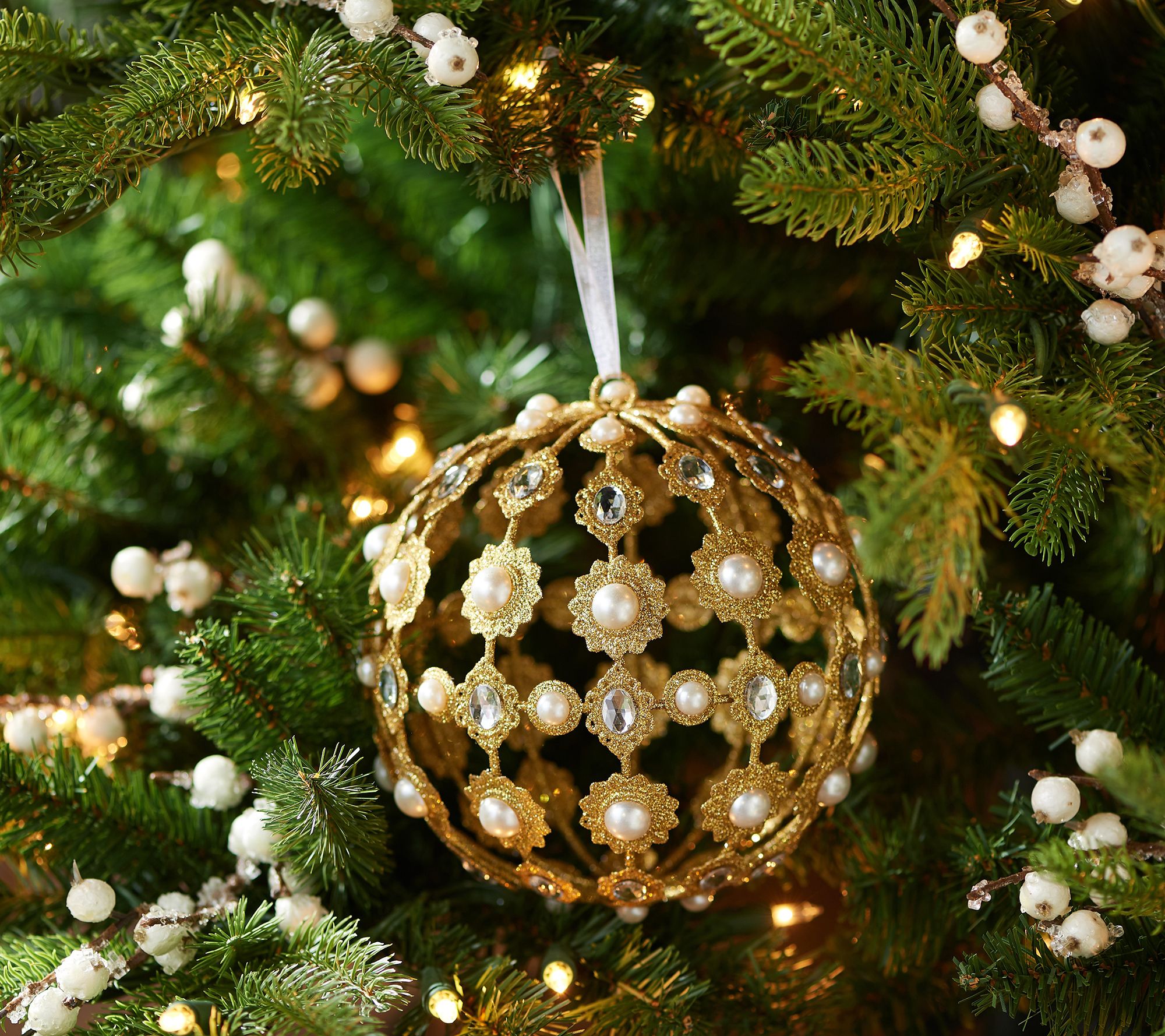 Northlight 24ct Glitter Snowflake Christmas Ornament Set 4 - Turquoise Blue