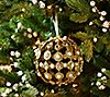 6" Pearl and Jewel Glitter Sphere Ornament by Valerie
