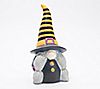 "As Is" Plow & Hearth 9" Ceramic Halloween Gnome Statue