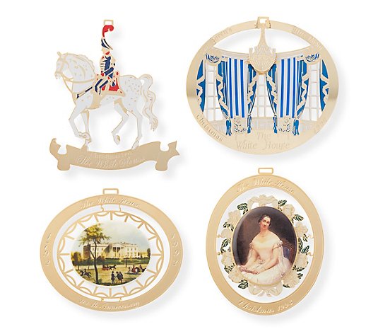 The Official White House Christmas Ornament Set 1990 to 1993