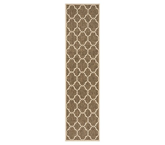 Beach House 125 Collection 2'2" x 8' Outdoor Rug by Valerie