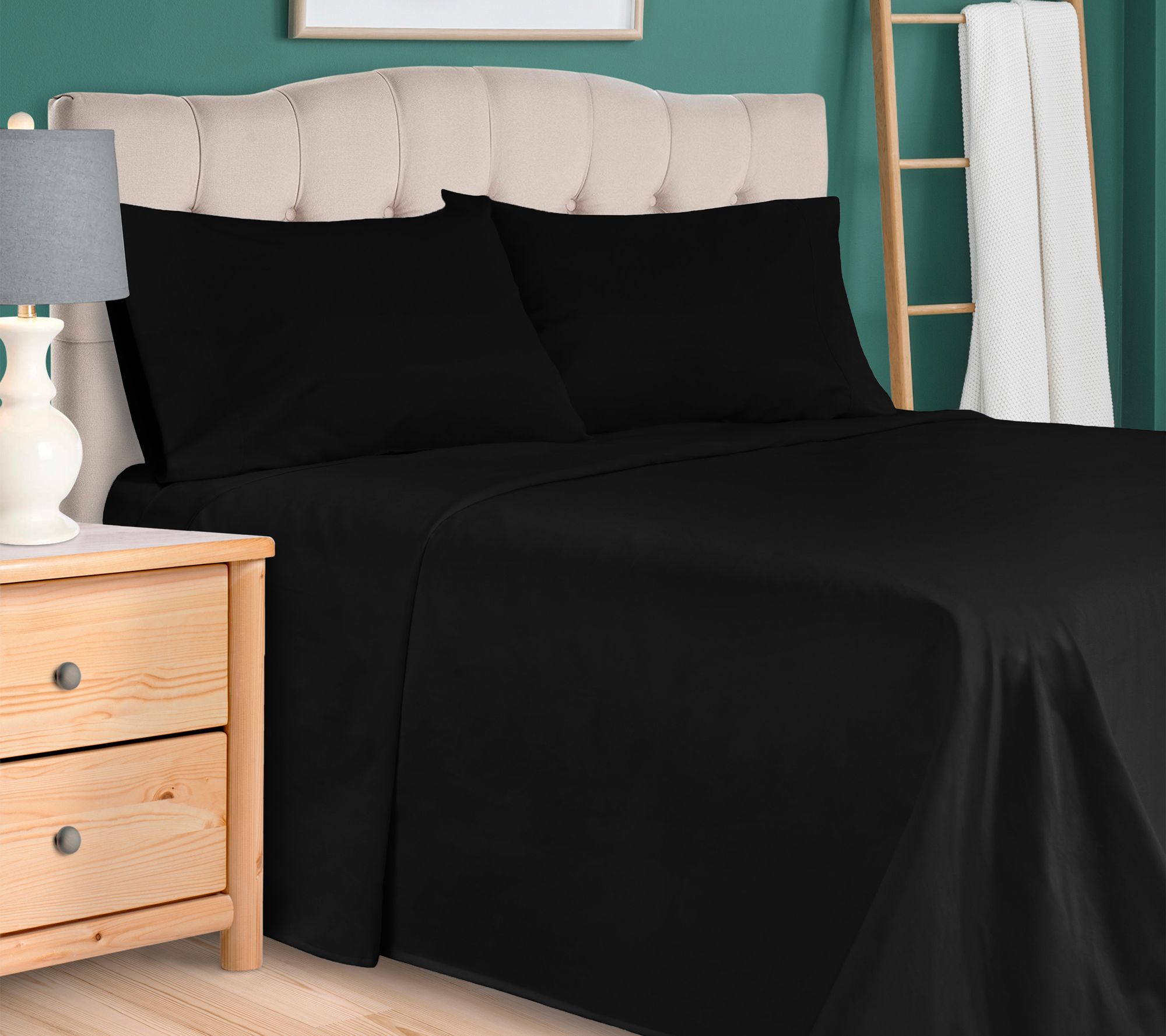 Superior 300 TC Egyptian Cotton Deep Pocket Sheet Set,Cal Kin