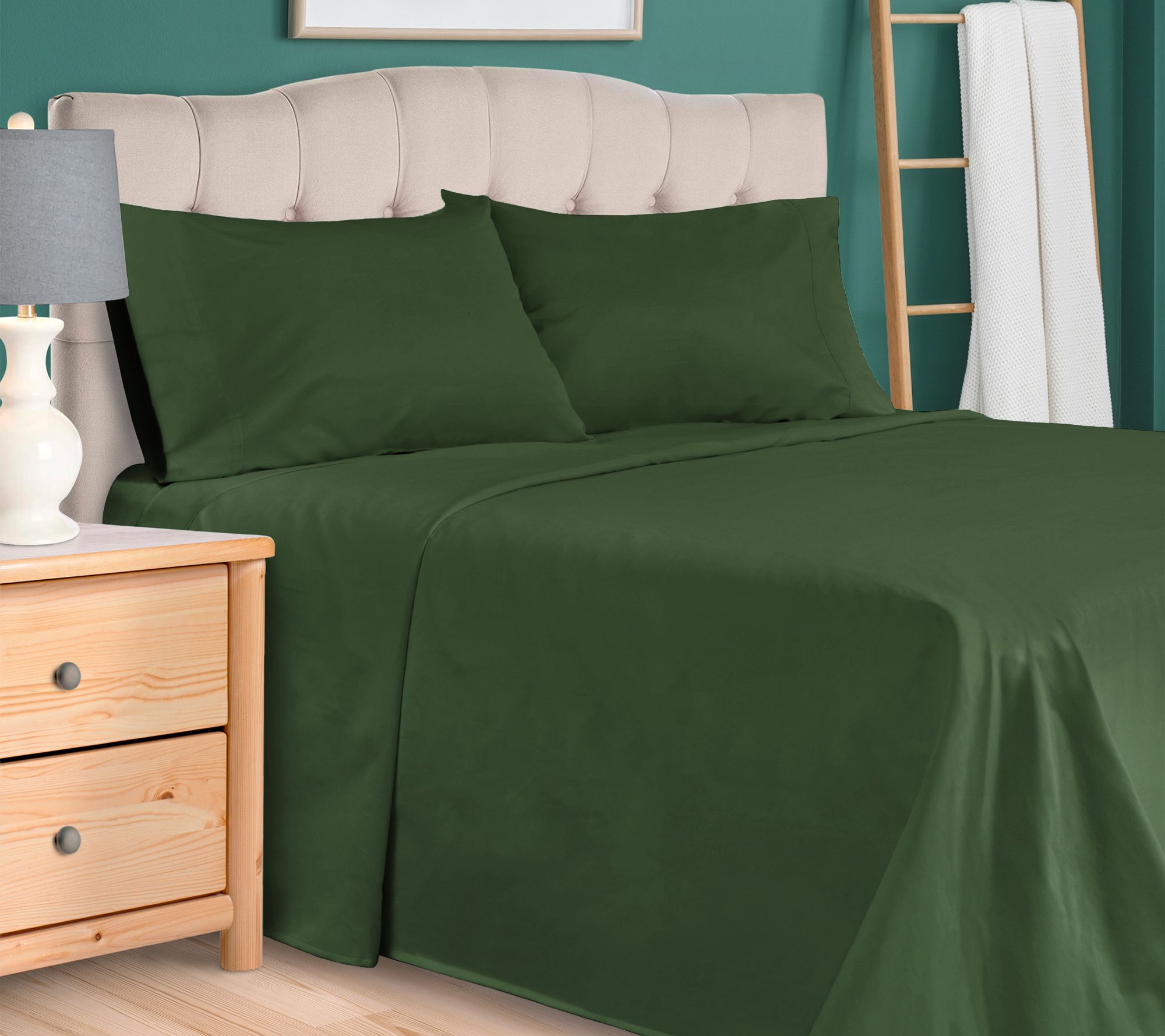 Superior 300 TC Egyptian Cotton Deep Pocket Sheet Set,Cal Kin