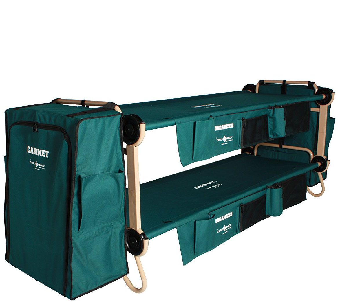 DiscOBed Large CamOBunk with Side Organizers and