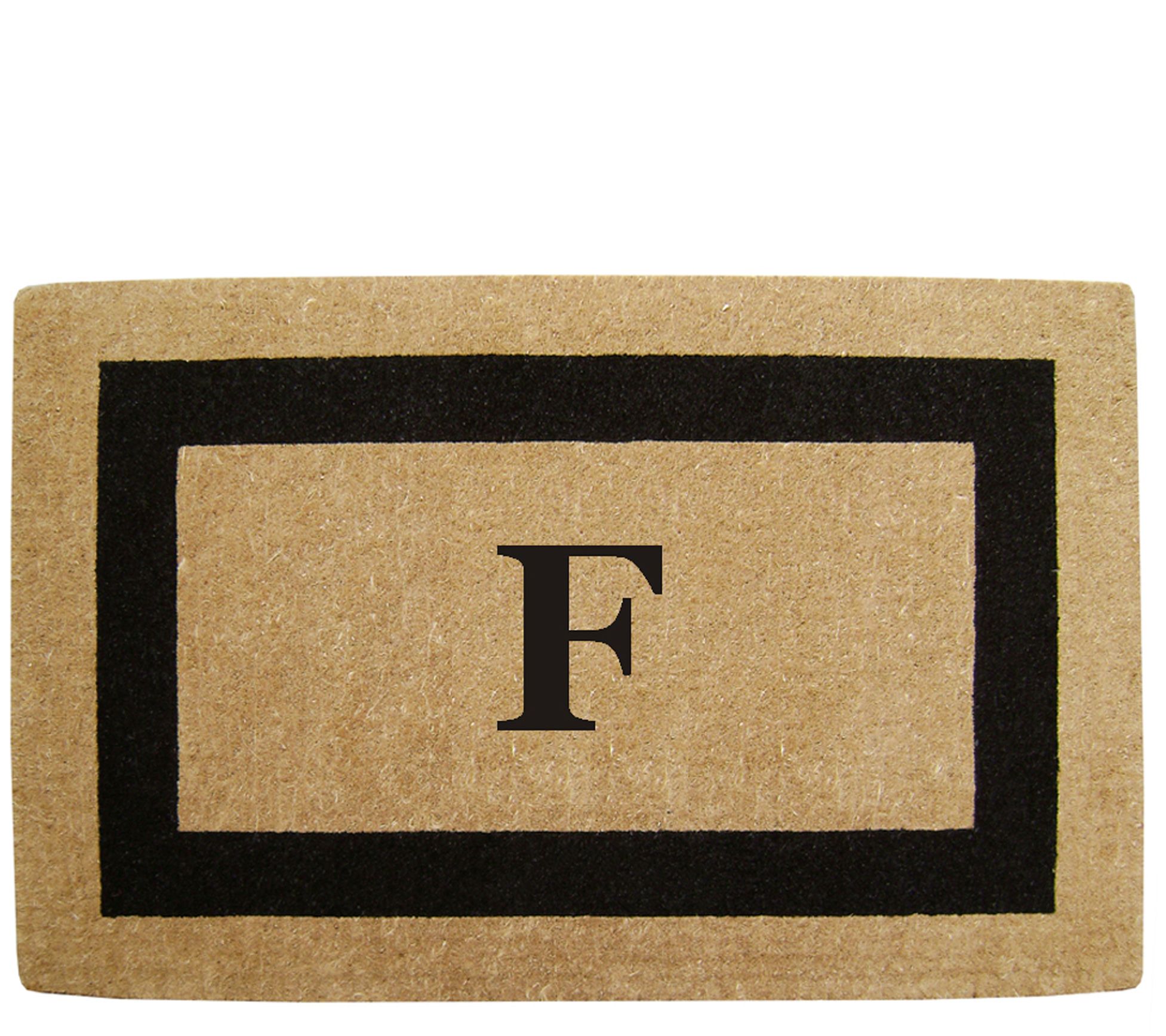 Nedia Home Monogrammed Heavy-Duty 22" x 36" Coir Doormat