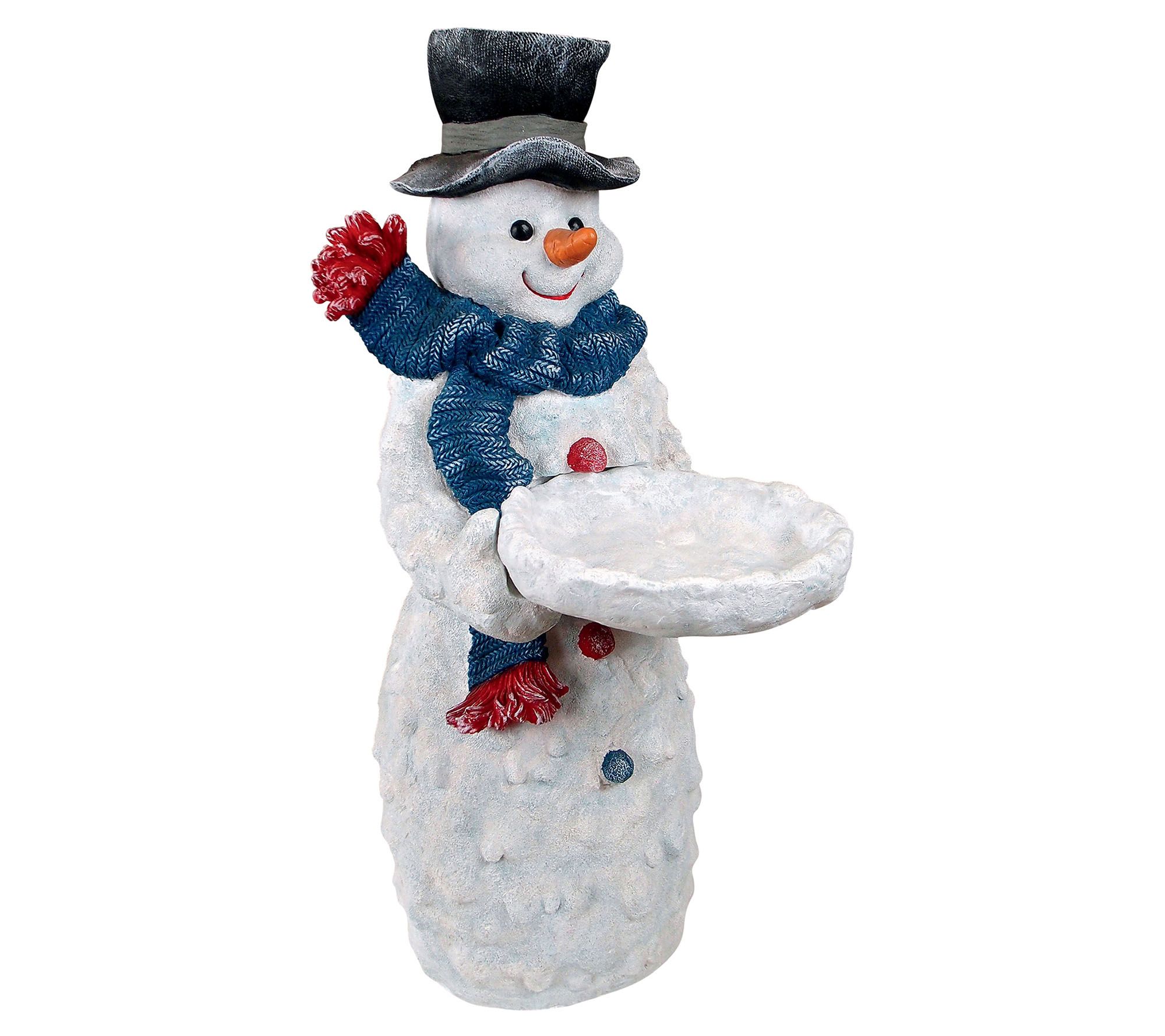 Design Toscano Flurry the Snowman Butler Table - QVC.com