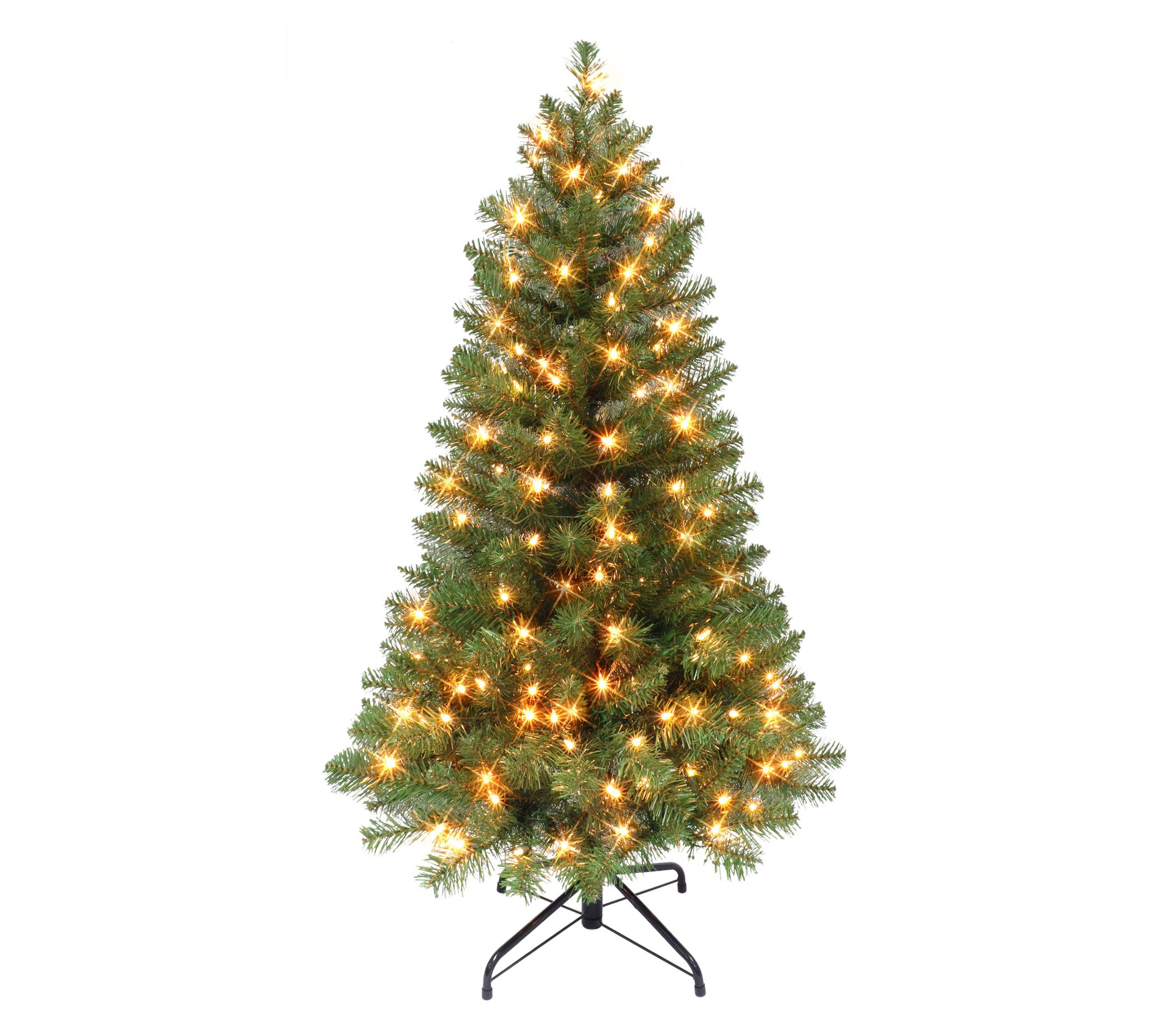 Puleo International 4.5 ft Pre-lit Virginia Pine Tree - QVC.com