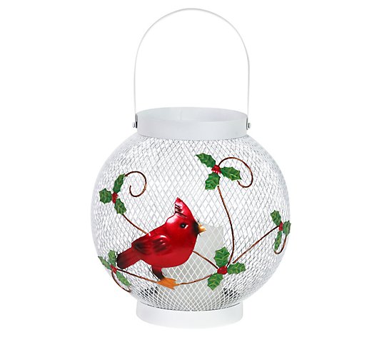 Exhart Christmas LED Cardinal Lantern