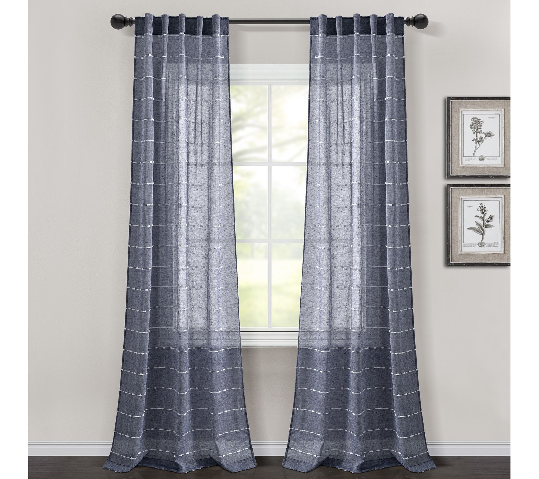 Farmhouse Textured 38" x 84" Set by Lush Decor