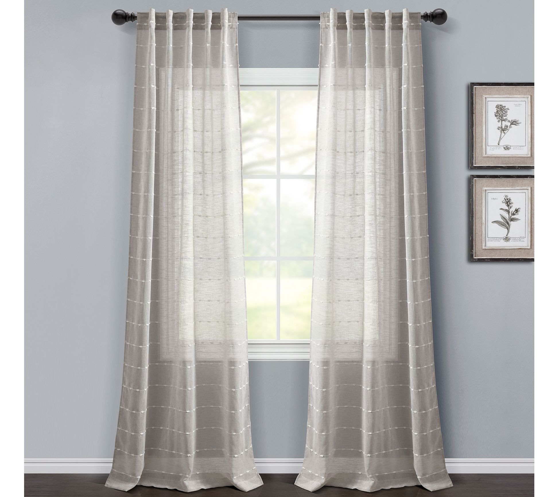 Farmhouse Textured 38" x 84" Set by Lush Decor