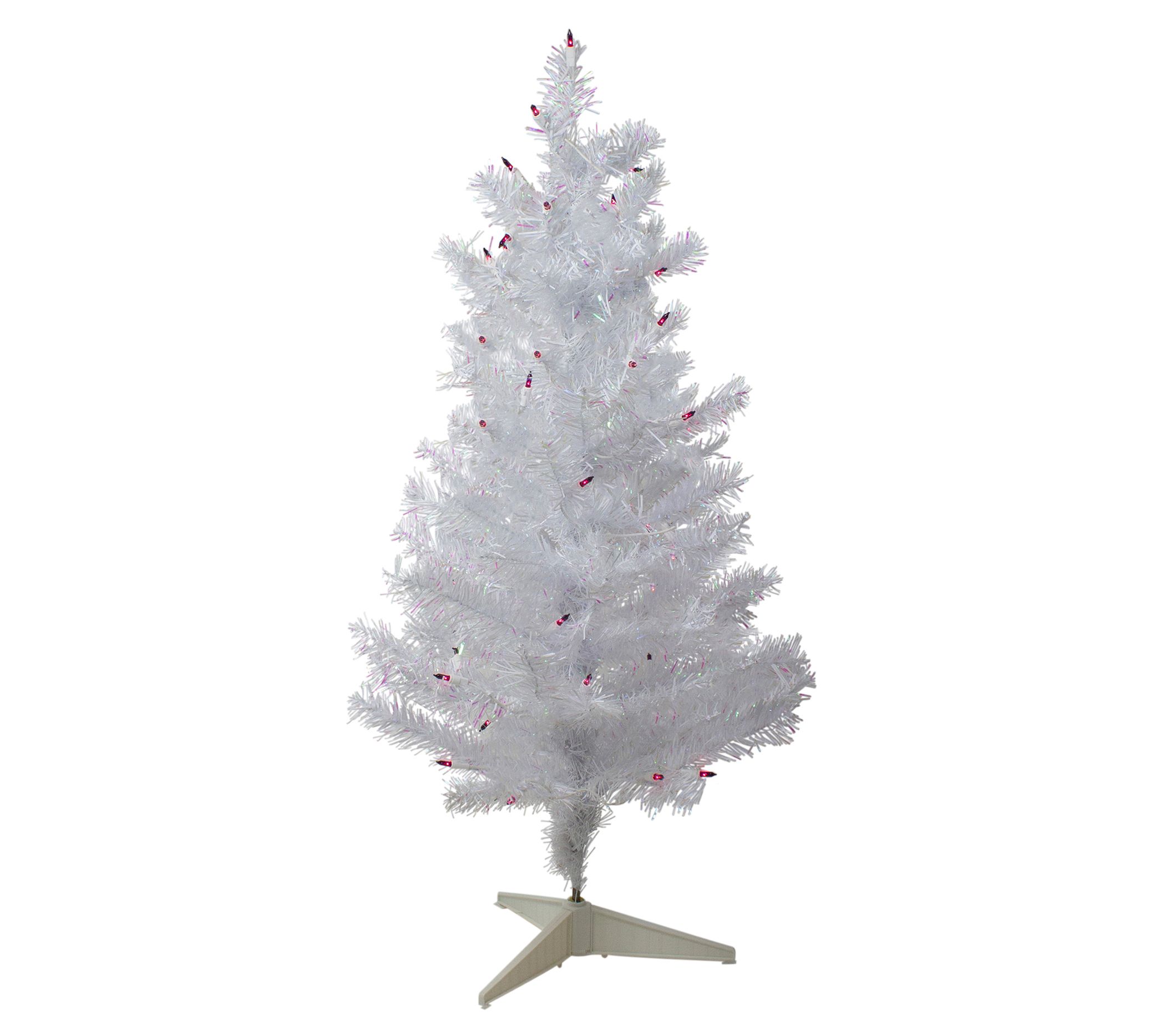 Northlight 3' White Iridescent Pine Christmas Tree