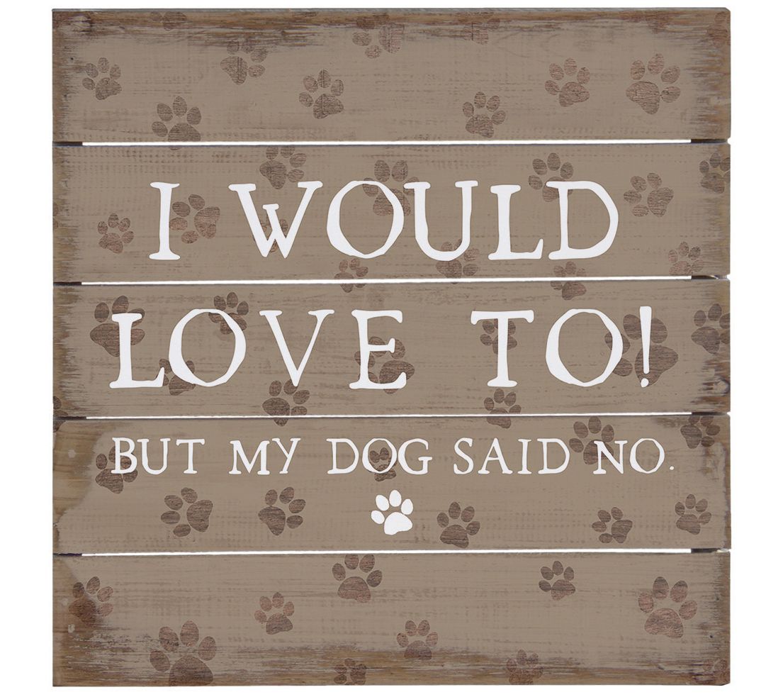 Sincere Surroundings 8" Dog Said No Pallet Petite