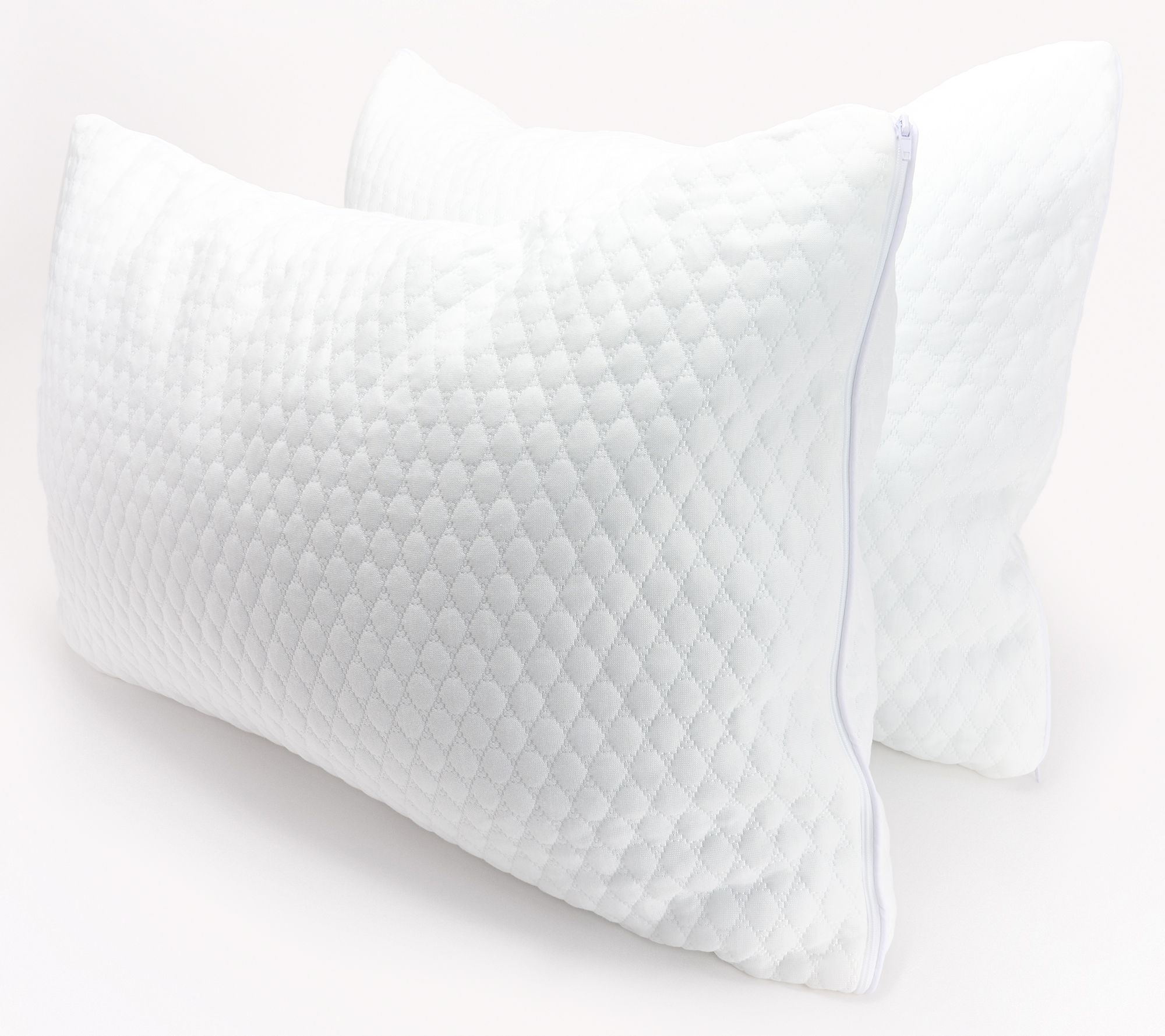 Home Reflections 2pk Memory Foam Cluster Pillows - King - QVC.com