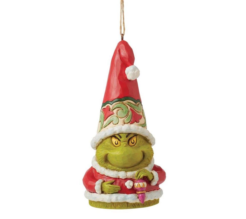 Grinch by Jim Shore Grinch Gnome Ornament - QVC.com