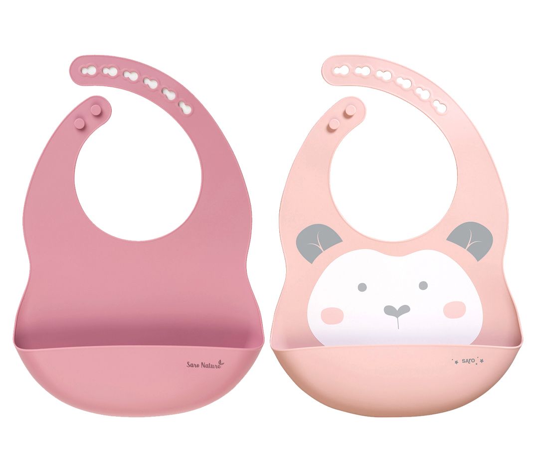SARO Sweet + Fun Silicone Bib Set