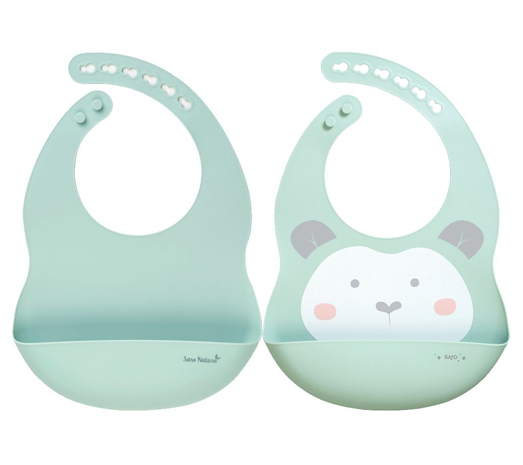 SARO Sweet + Fun Silicone Bib Set
