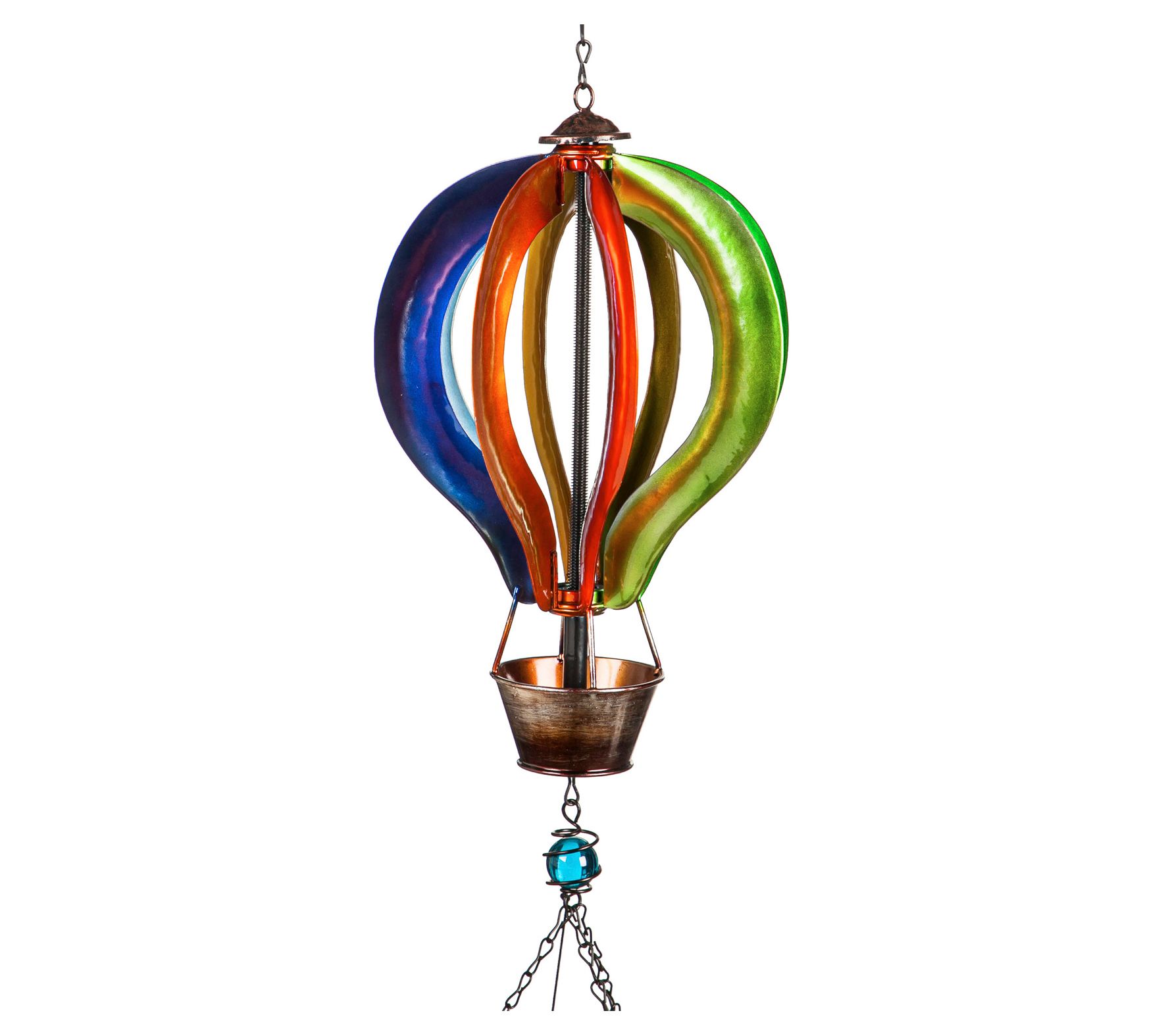 Evergreen Rainbow Colored Balloon Windchimes - QVC.com