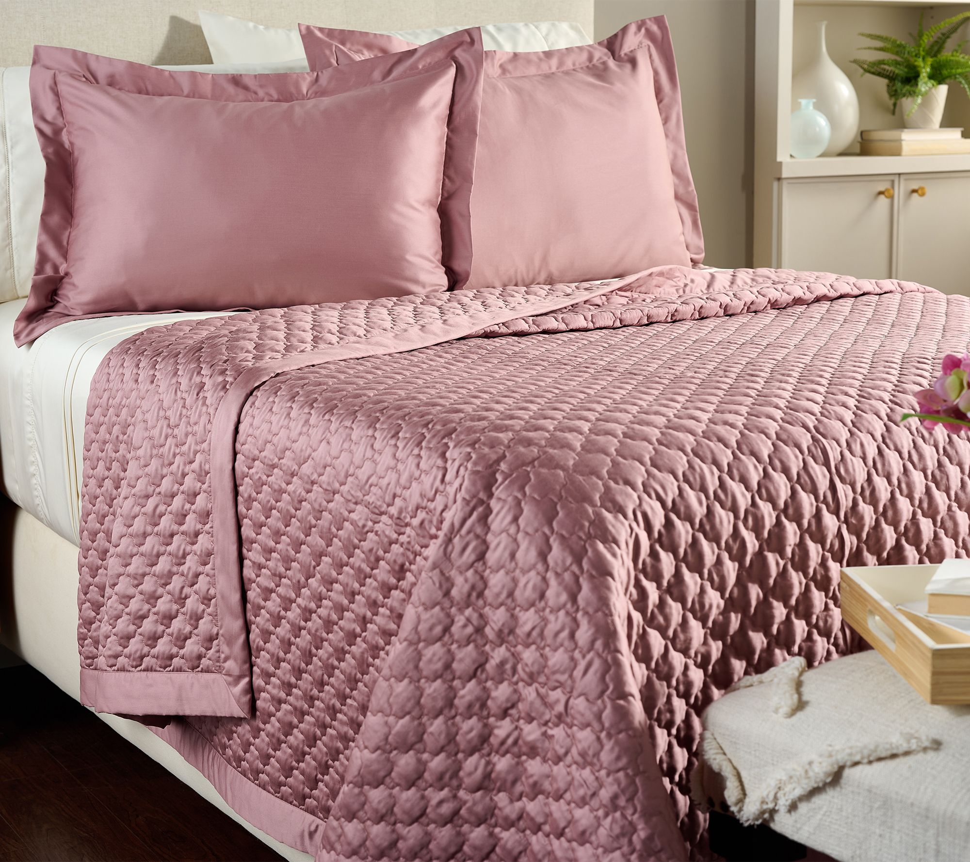 Northern Nights Egyptian Cotton Blanket Sham Set Full QVC