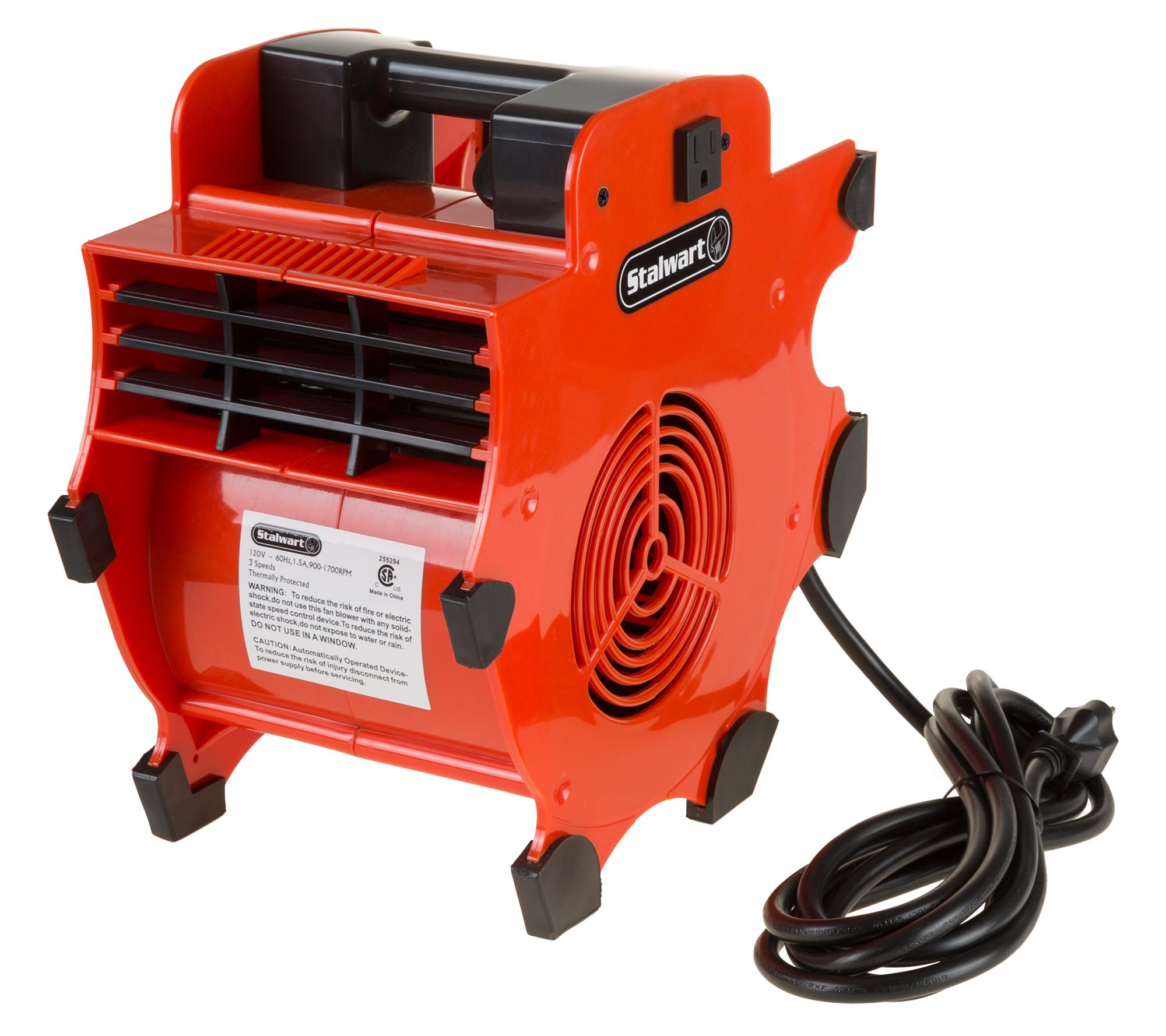 Stalwart Blower Fan 3-Speed Heavy-Duty Floor &Carpet Dryer