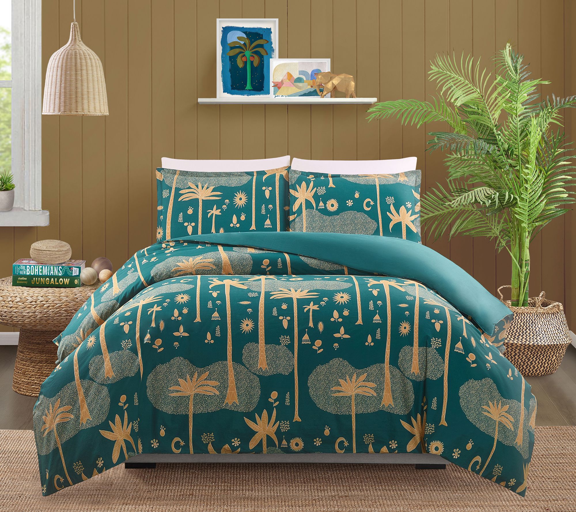 JUNGALOW by Justina Blakeney Cosmic Desert Cott on Duvet Set-K