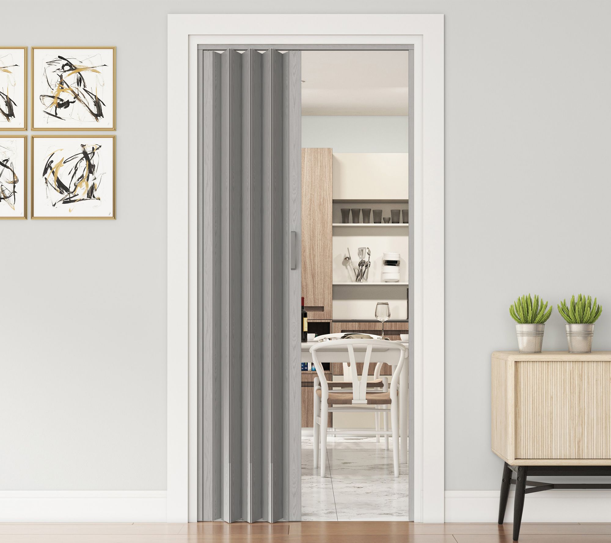 Techni Home Loft Series 48"W Double Walled Accordion Door