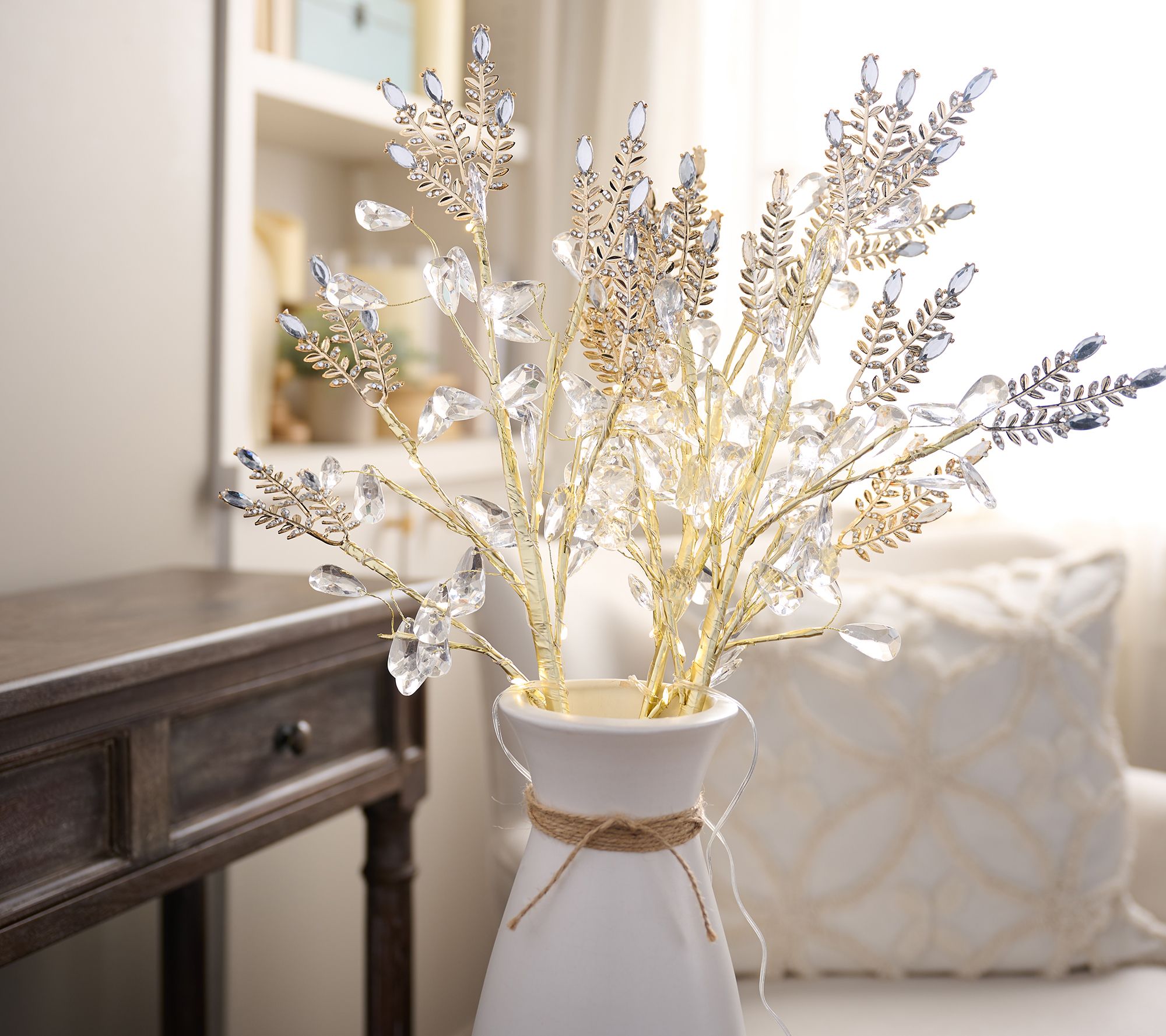 "As Is" Set of 3 Illuminated 24" Crystal Branch Picks by Kim Gravel