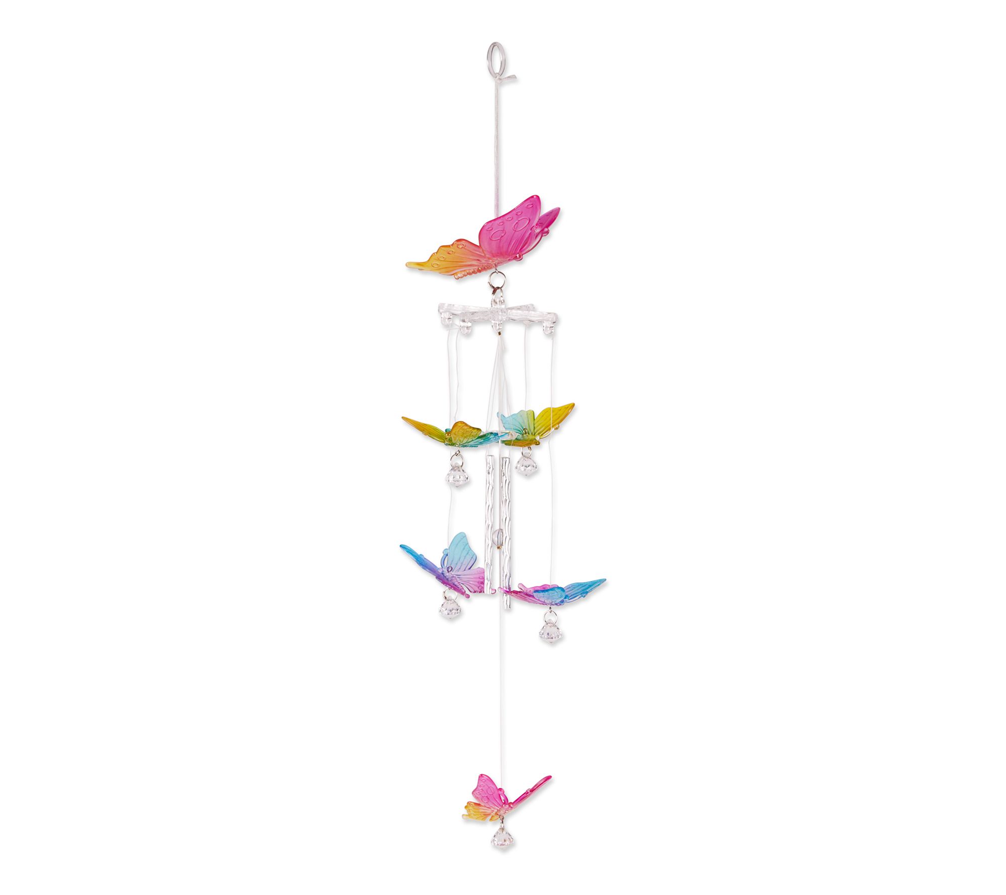 Zingz & Thingz Rainbow Butterfly Wind Chimes