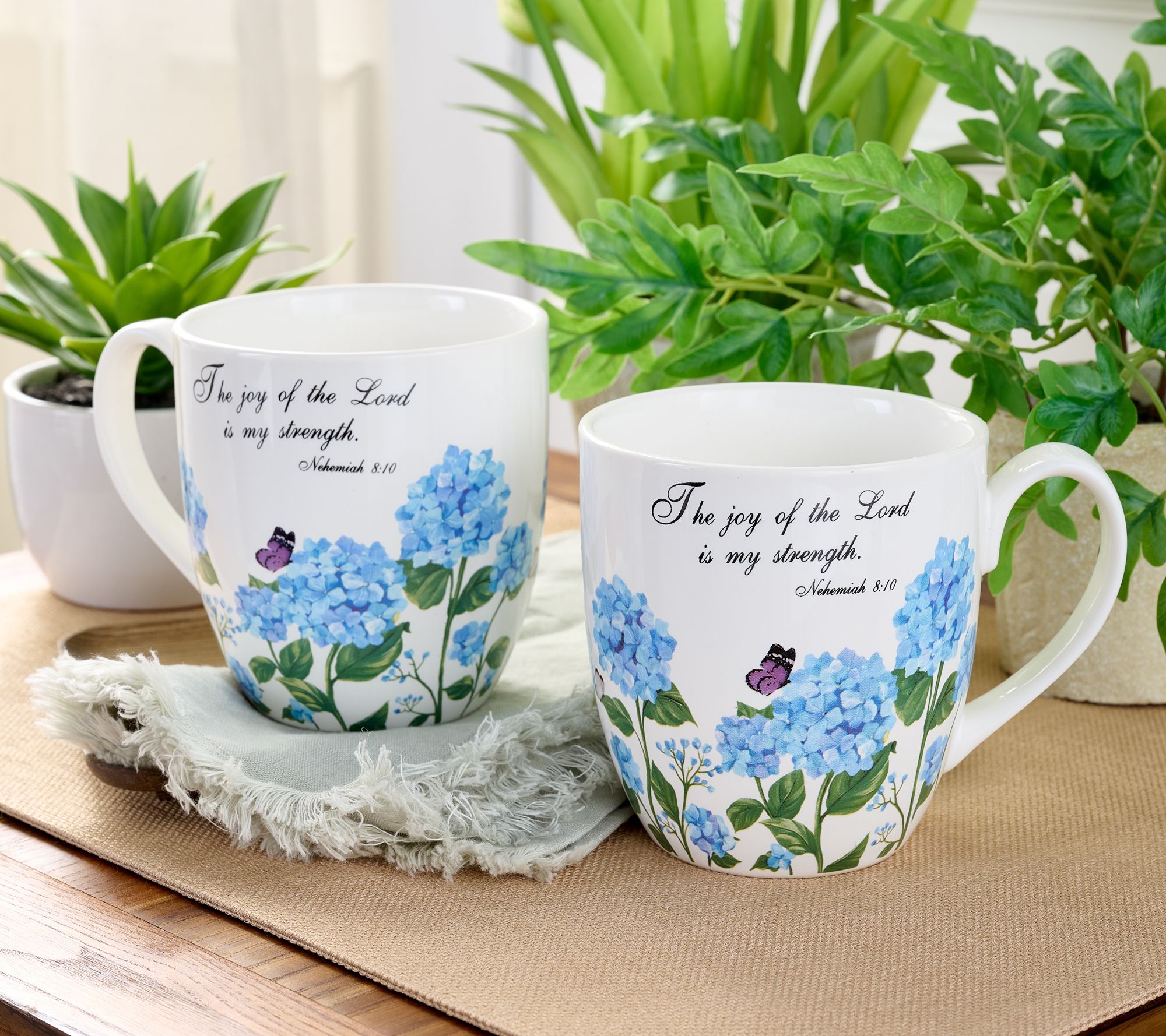 "As Is" Set of 2 Prayer Garden Mugs by Valerie