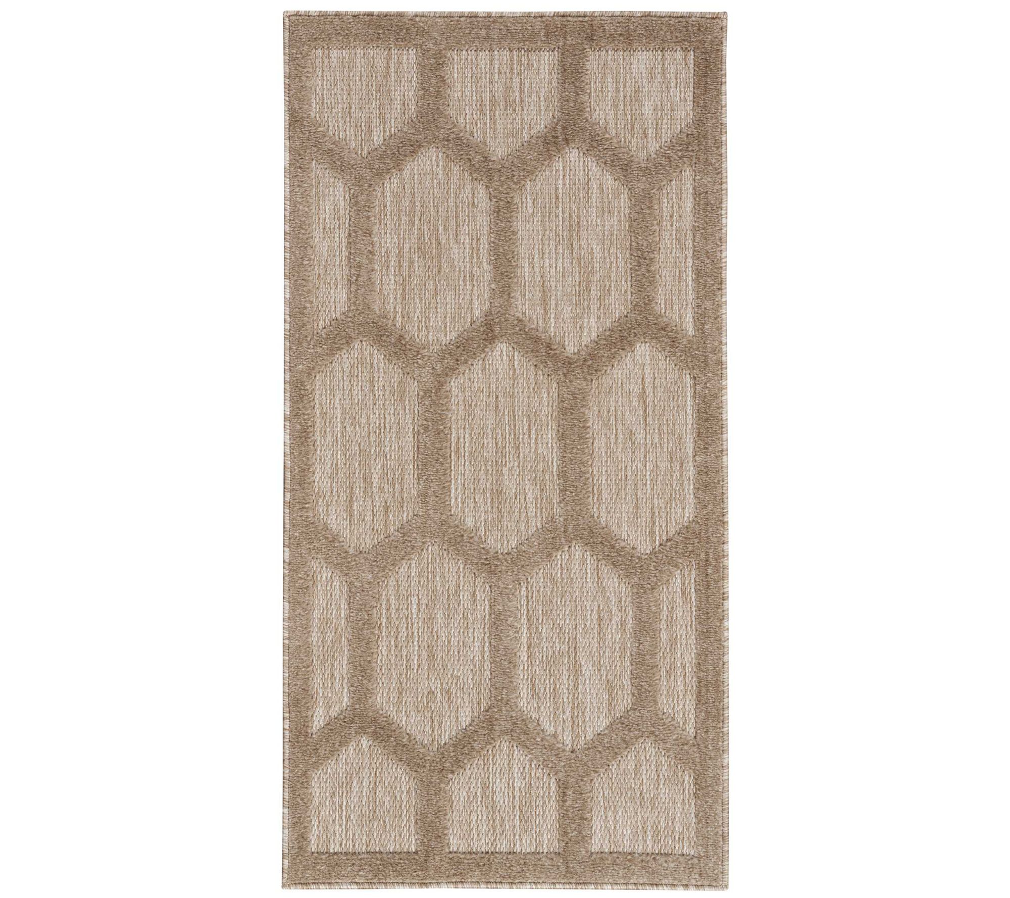 Nourison 2' x 4' Honeycomb Indoor/Outdoor Accent Rug