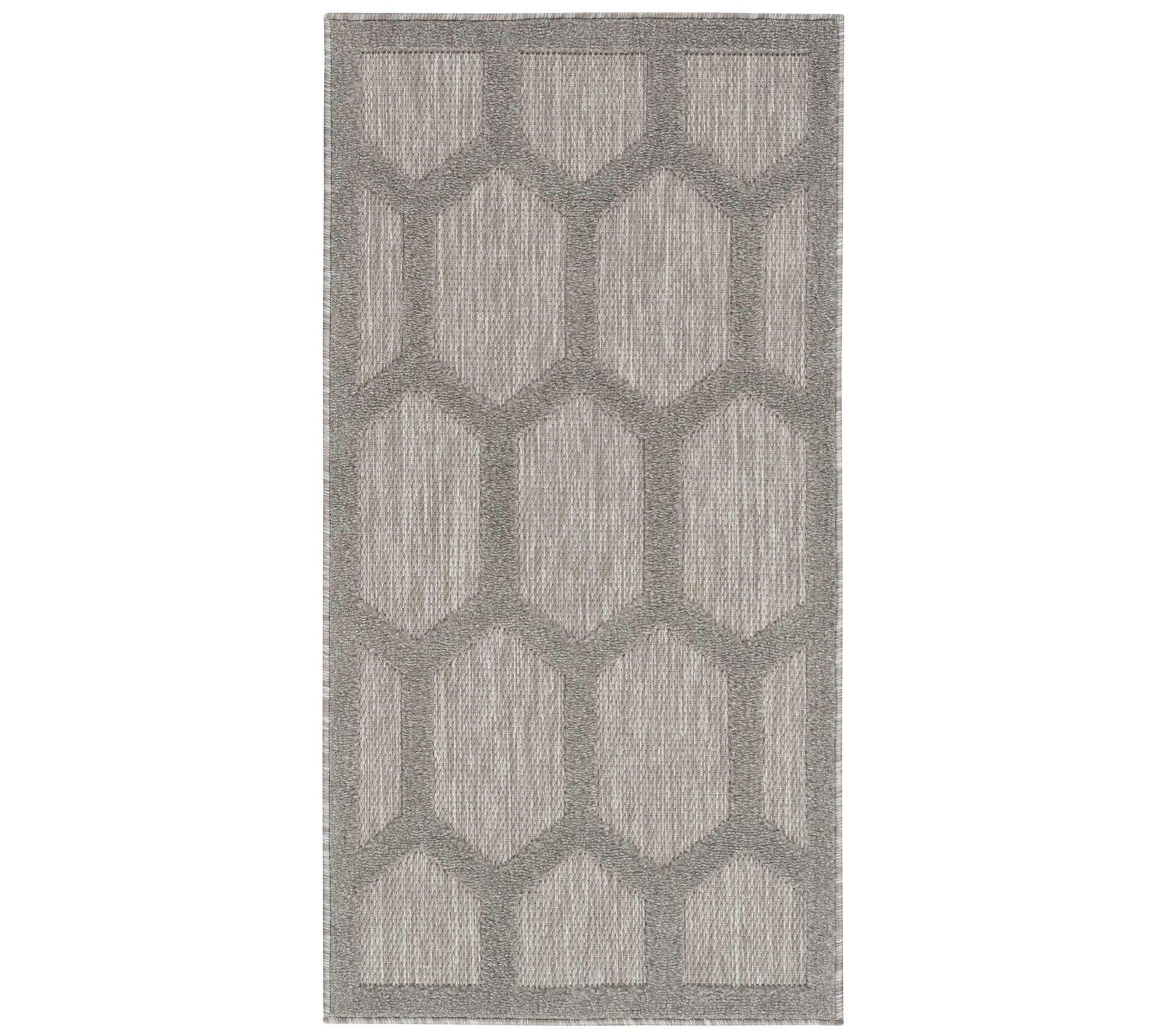 Nourison 2' x 4' Honeycomb Indoor/Outdoor Accent Rug
