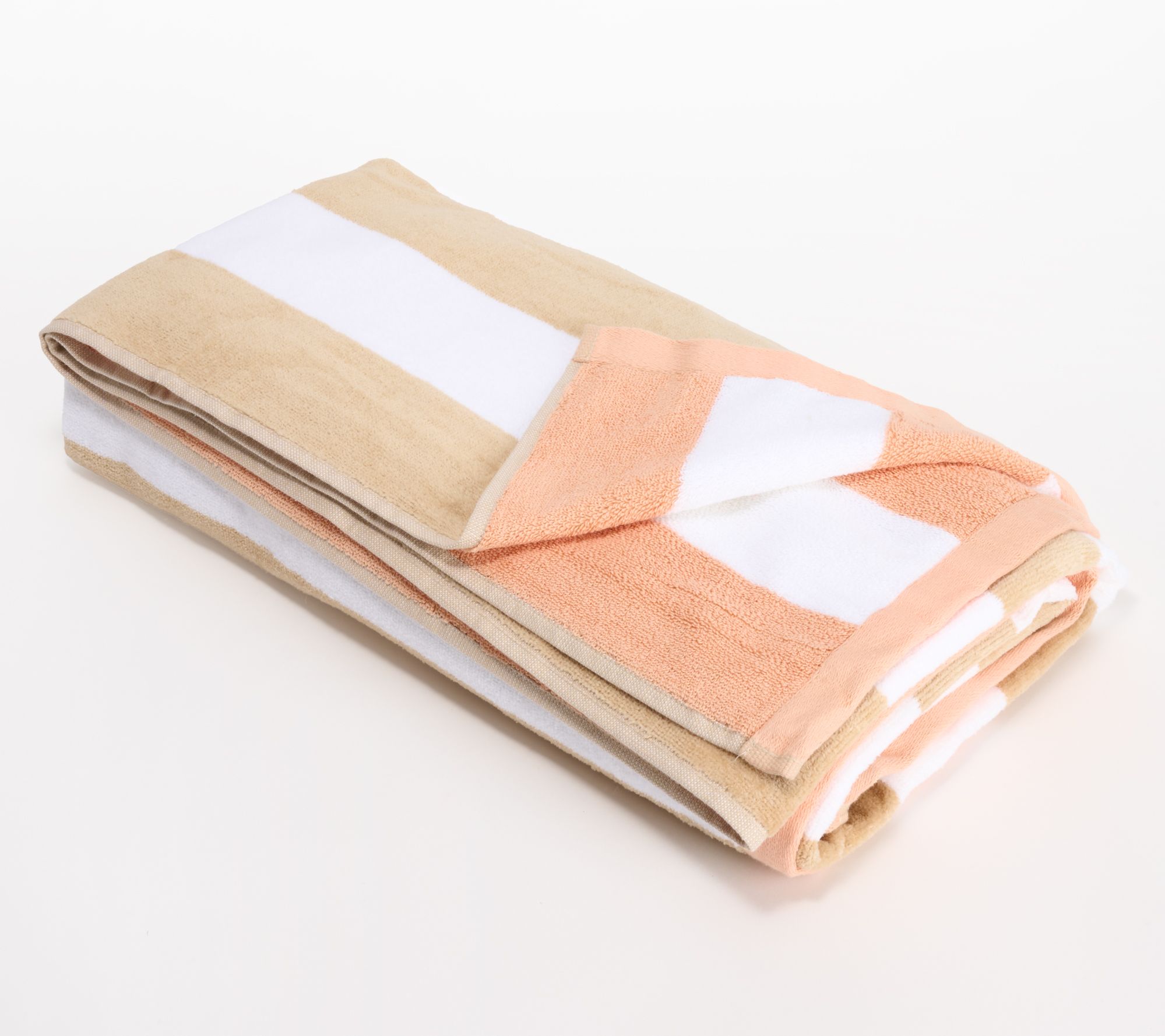 "As Is" Home Reflections Reversible Cabana Stripe Beach Towel