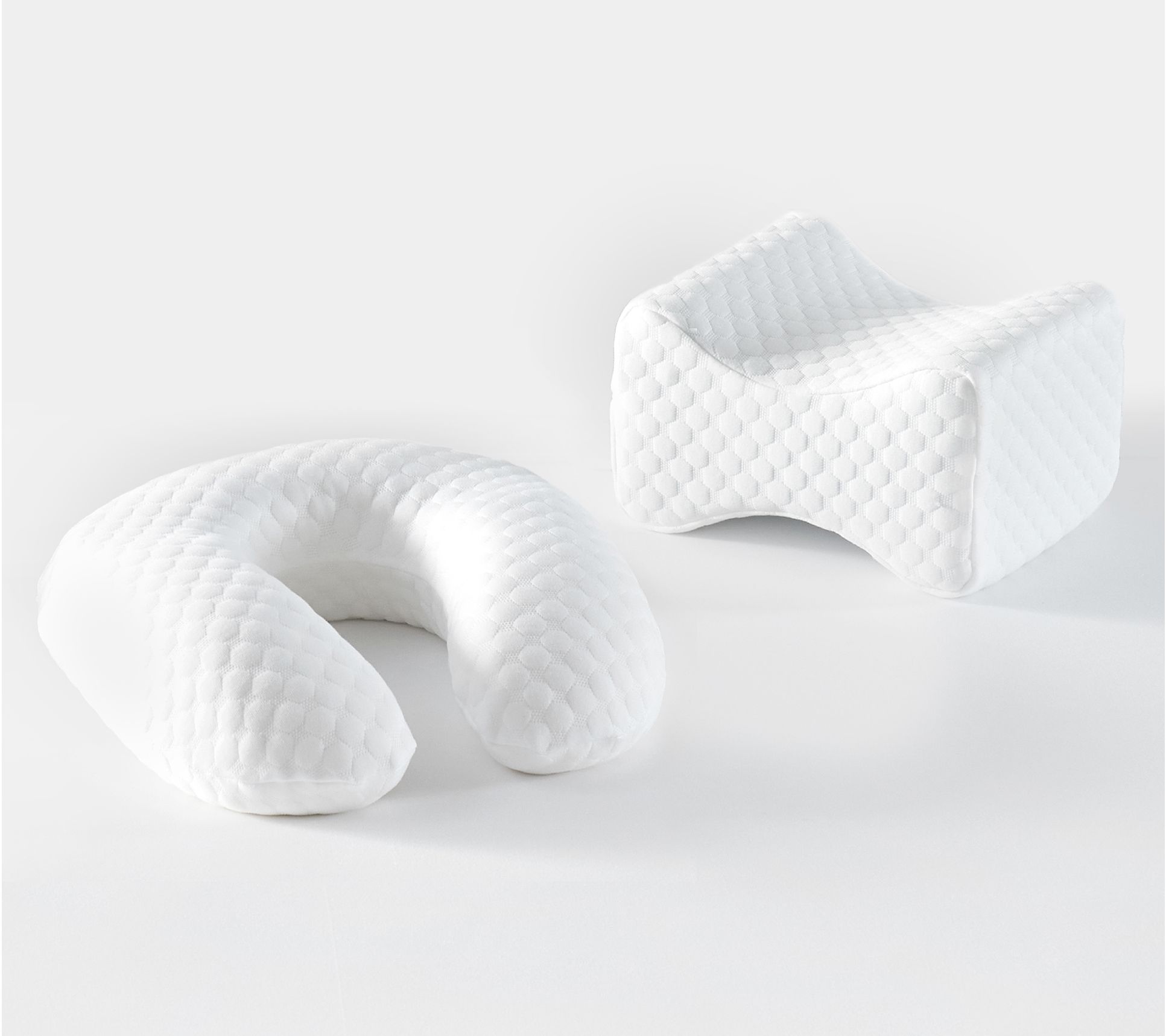 Bodipedic Memory Foam Knee Pillow and U-Neck Travel Pillow