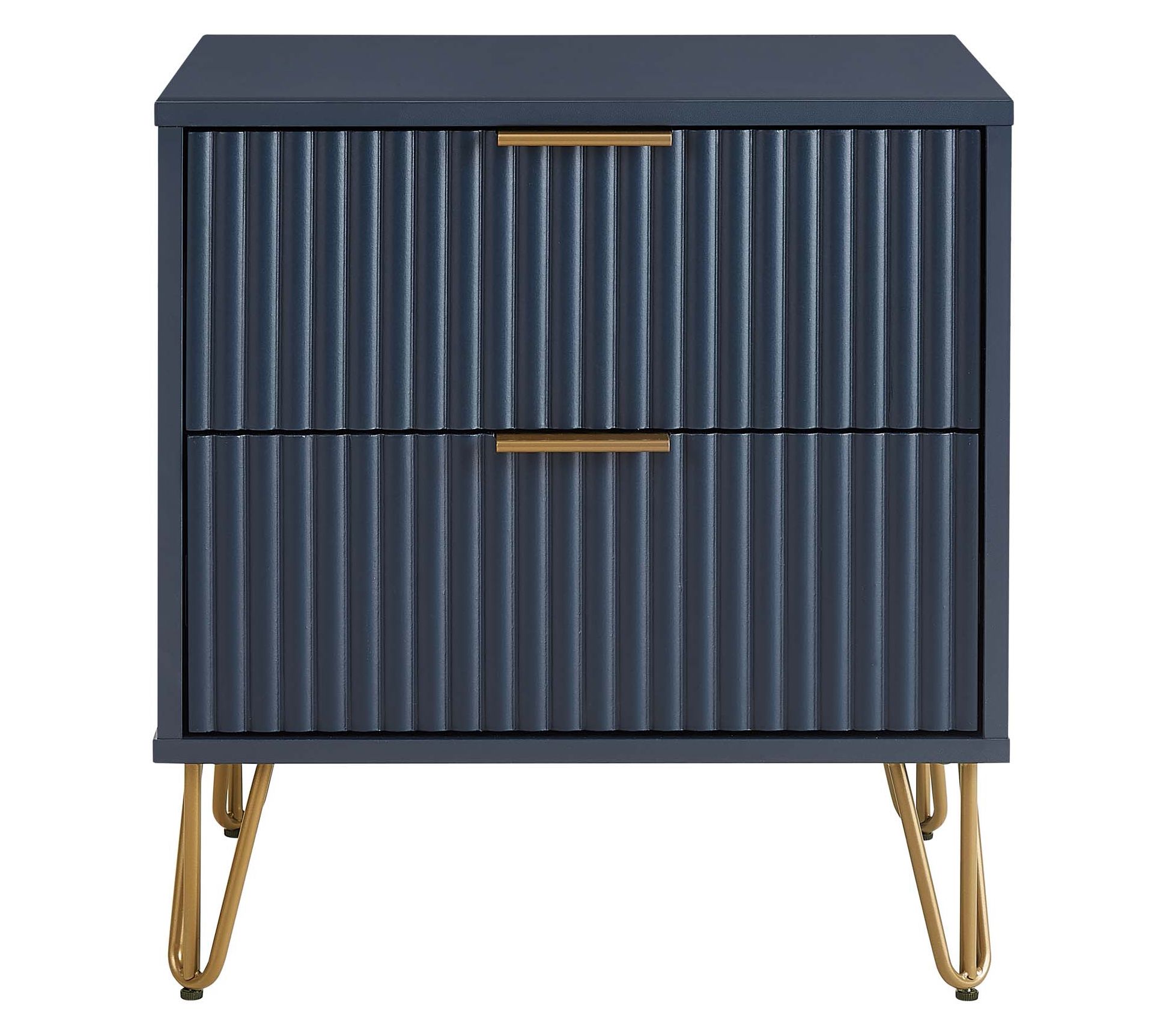 Manhattan Comfort DUMBO Nightstand 2 Full Extension Drawers