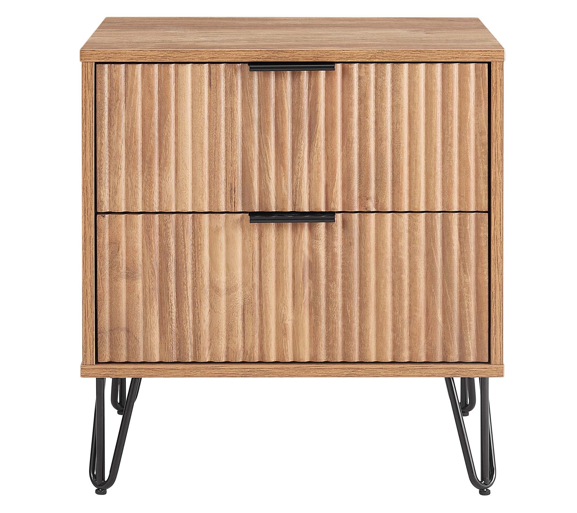 Manhattan Comfort DUMBO Nightstand 2 Full Extension Drawers