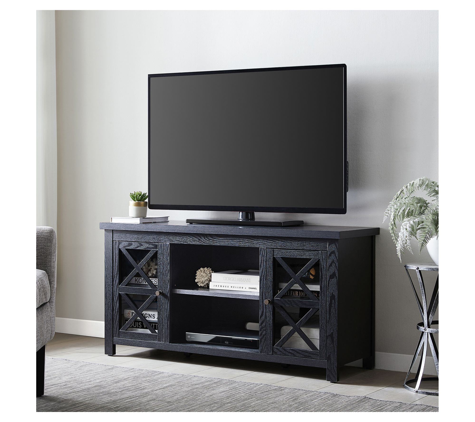 Hudson&Canal Colton Rectangular TV Stand for TV's up to 55"