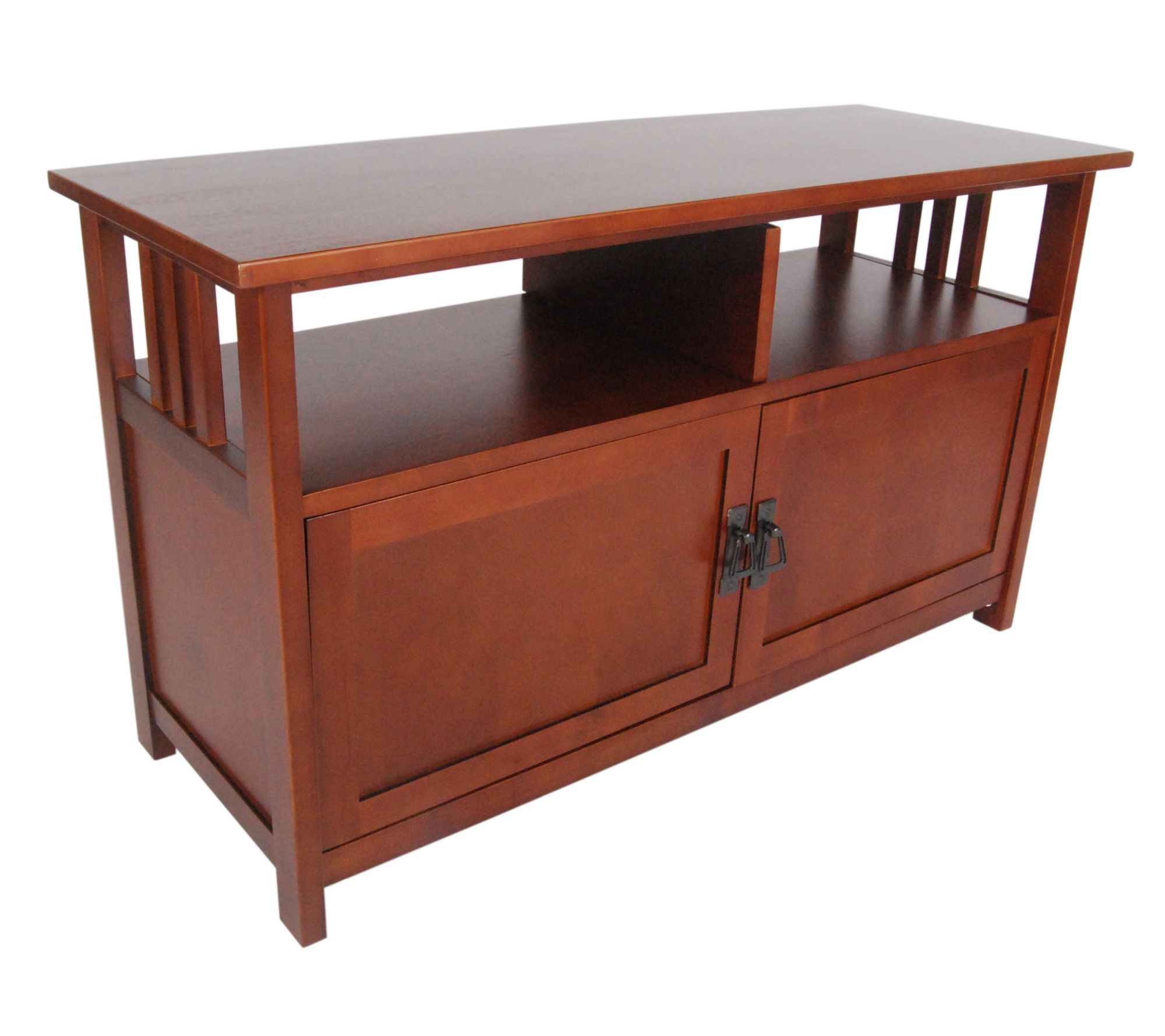 Alaterre Furniture Mission TV Stand Open Shelf&