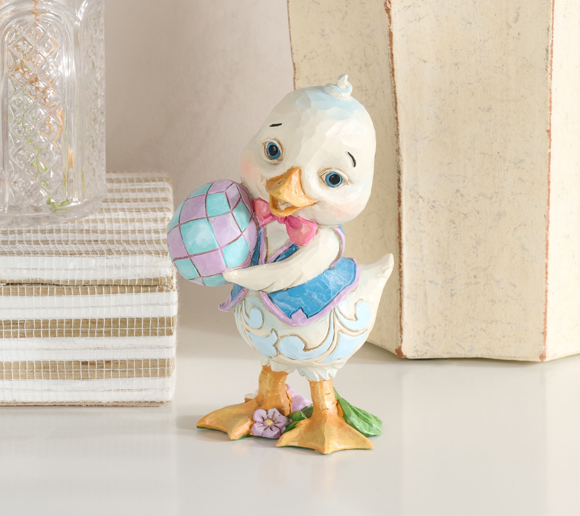 Jim Shore Heartwood Creek 5" Duck Holding Egg