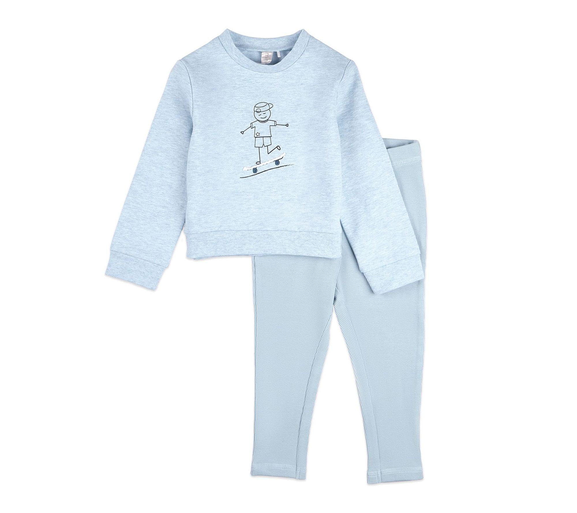 MiniMoi Toddler Boys This Is How I Roll CottonLegging Set