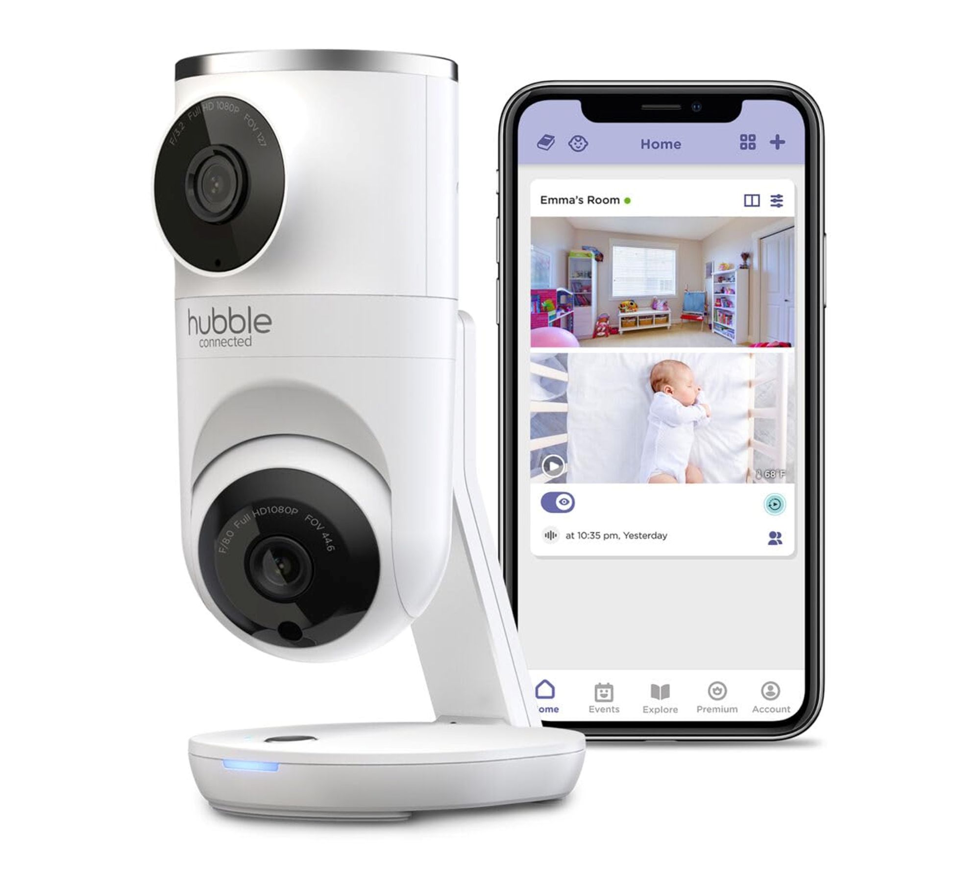 Hubble Nursery Pal Dual Vision Cam Baby Monitor