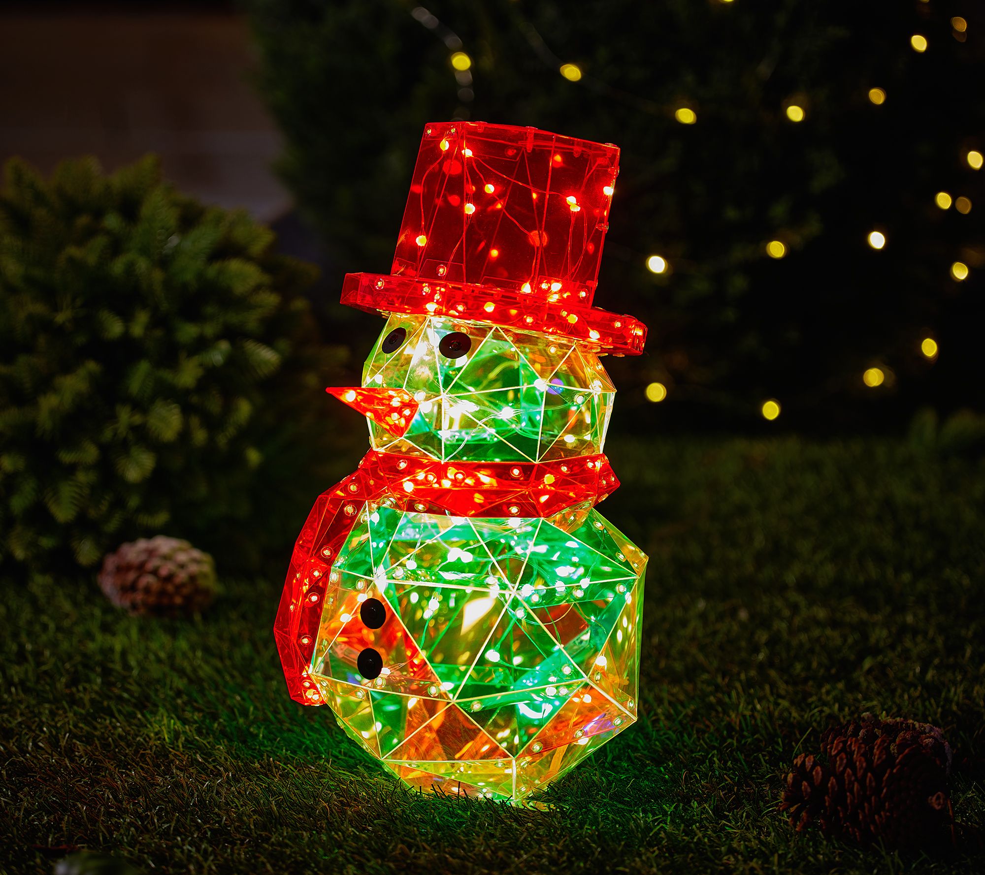 "As Is" Kringle Express Regular Holographic In/Outdoor Figure w/Remote