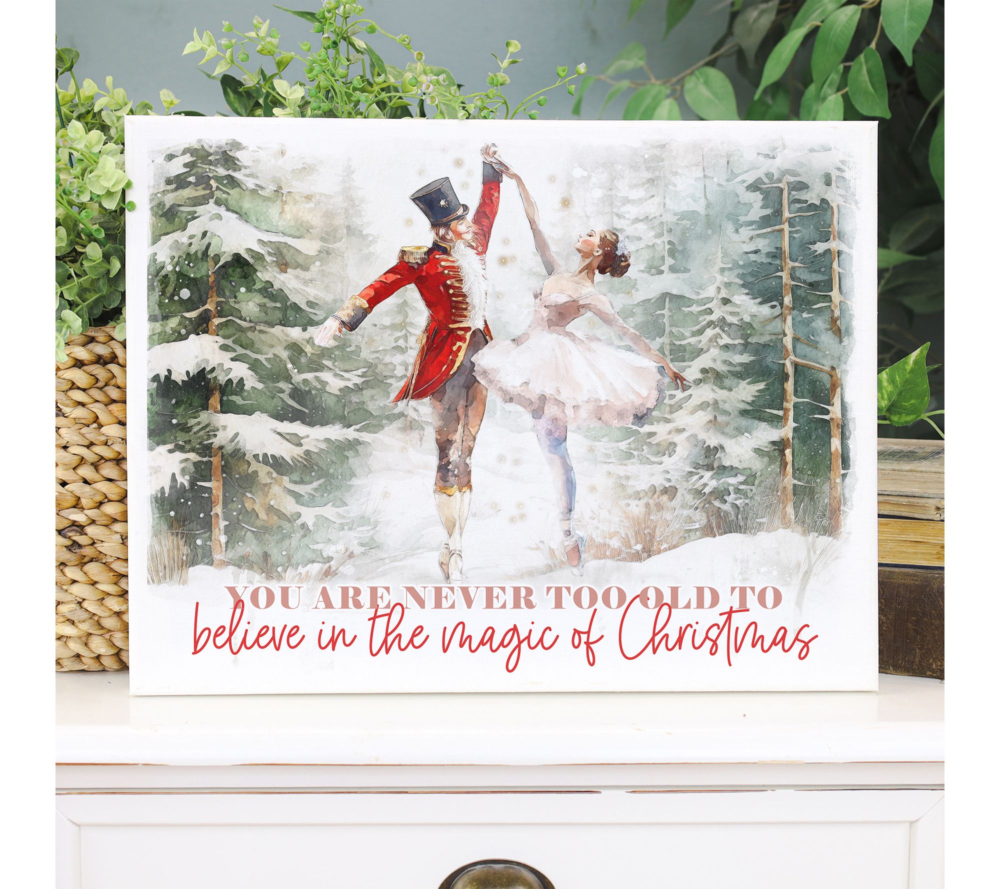 Sincere Surroundings 17" Christmas Nutcracker Wrapped Canvas