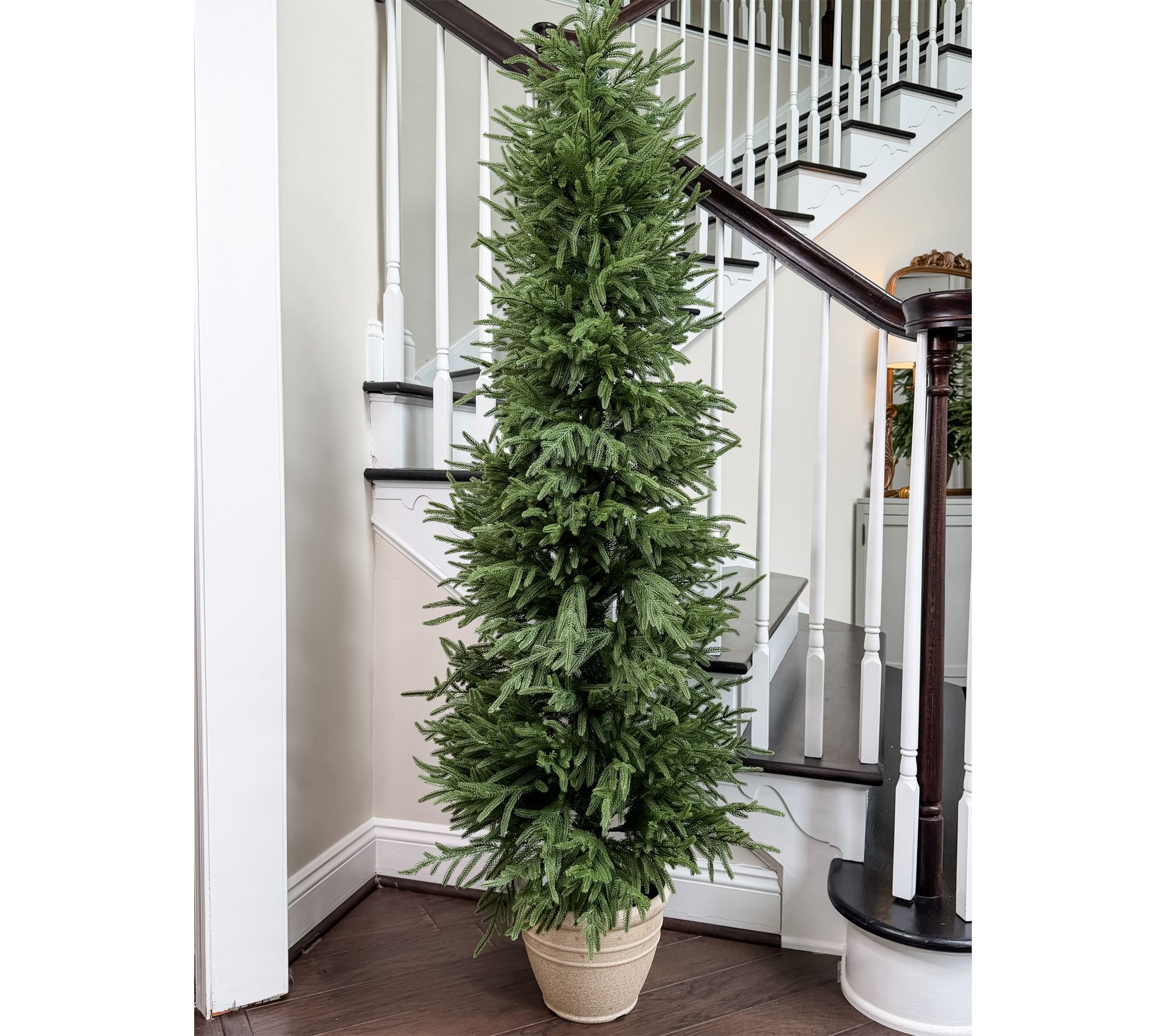 Simply Stunning Unlit 72" Austrailian Pine Slim Tree by Janine Graff