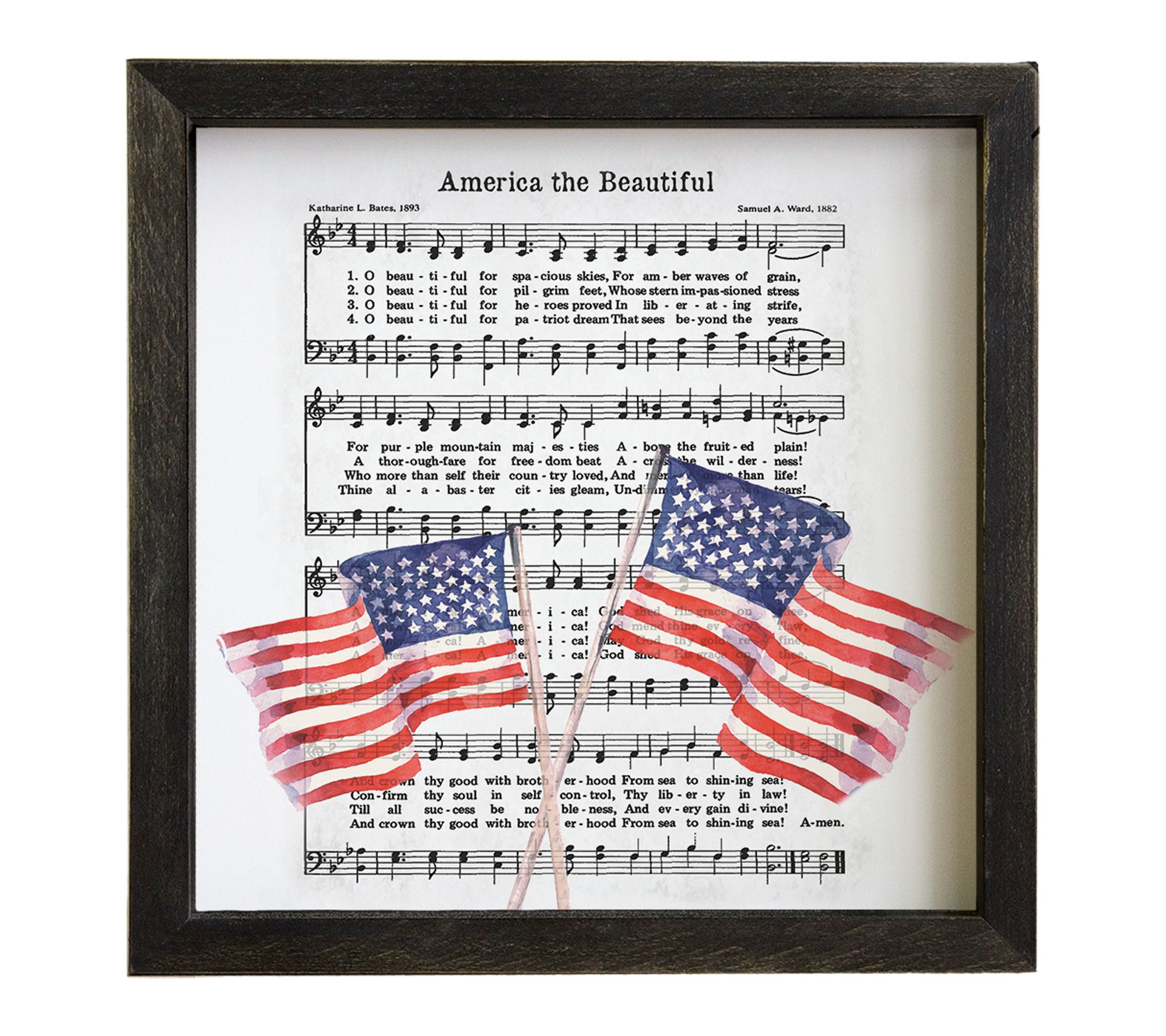 Sincere Surroundings 10" America The BeautifulRustic Frame
