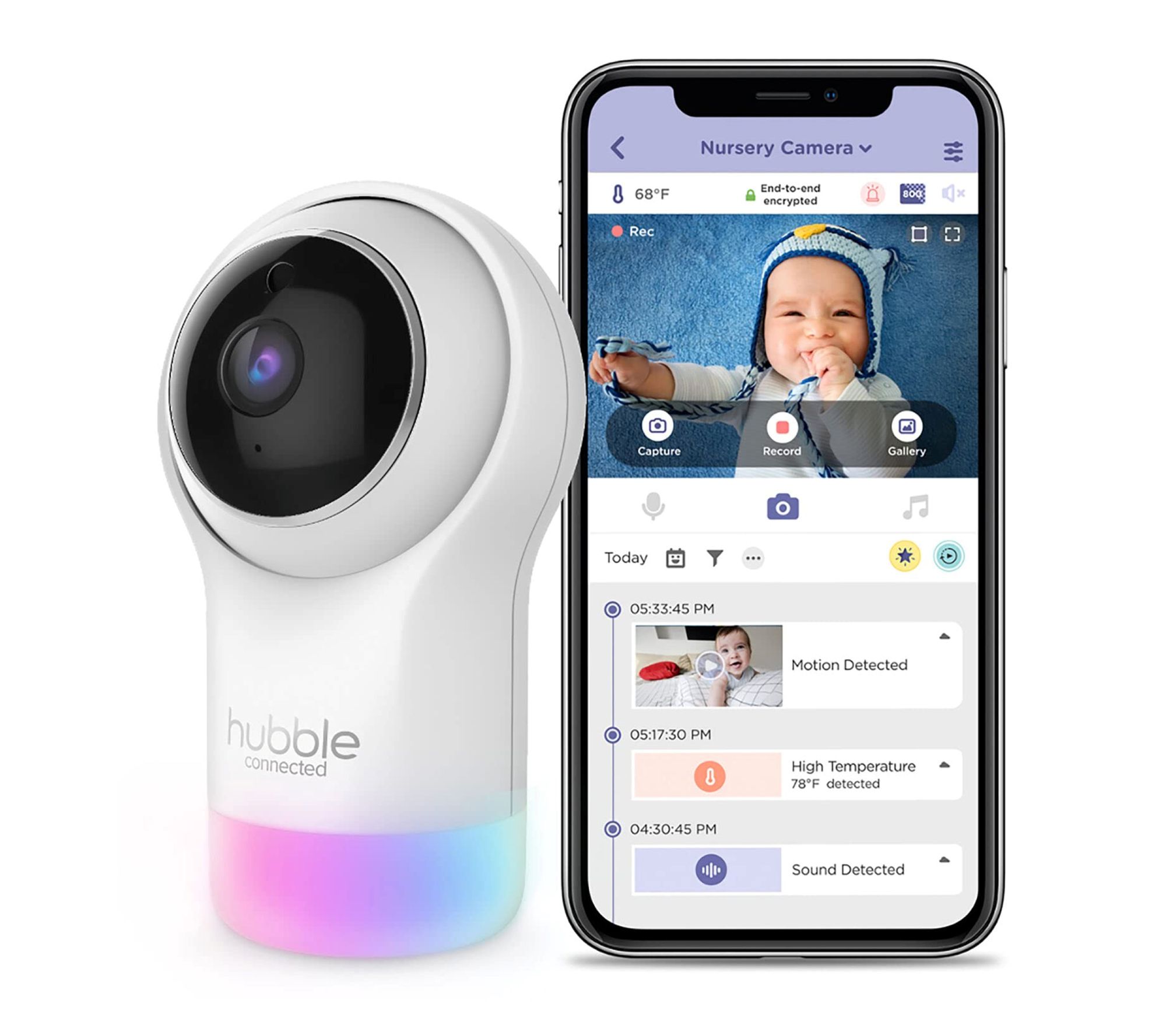 Hubble Glow 5-in-1 Smart Baby Monitor