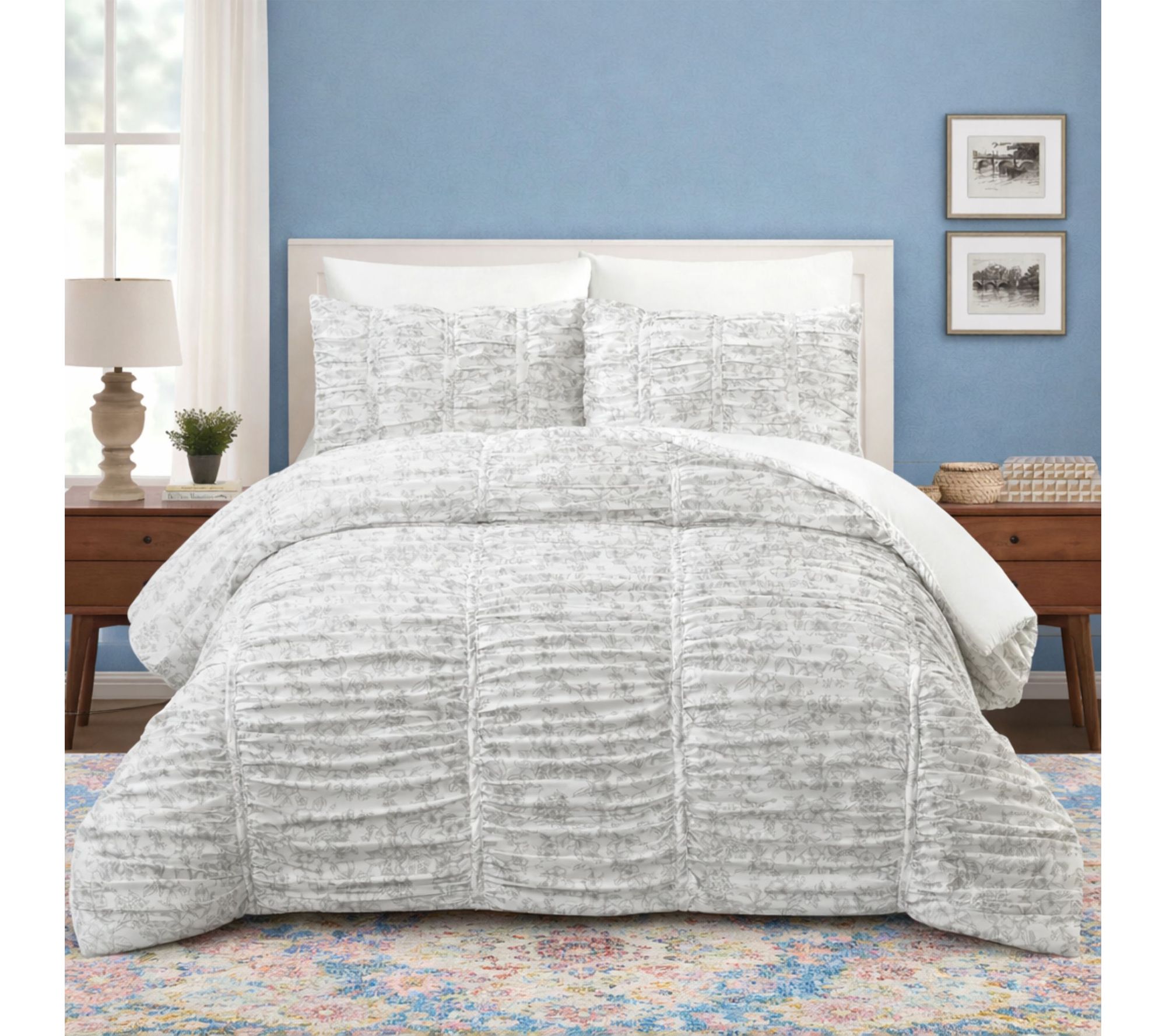 Modern Heirloom Floral Toile 2-PC Twin/Twin XLComforter Set